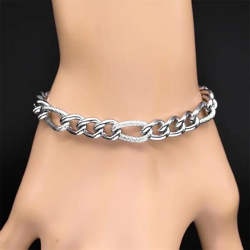 Gold Figaro Chain Necklace & Bracelet – Stainless Steel Unisex Link Chain Jewelry, Tarnish-Resistant Minimalist Gift - image 4