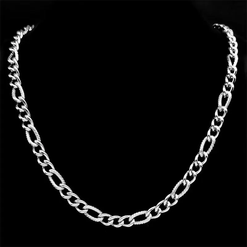 Gold Figaro Chain Necklace & Bracelet – Stainless Steel Unisex Link Chain Jewelry, Tarnish-Resistant Minimalist Gift - image 5