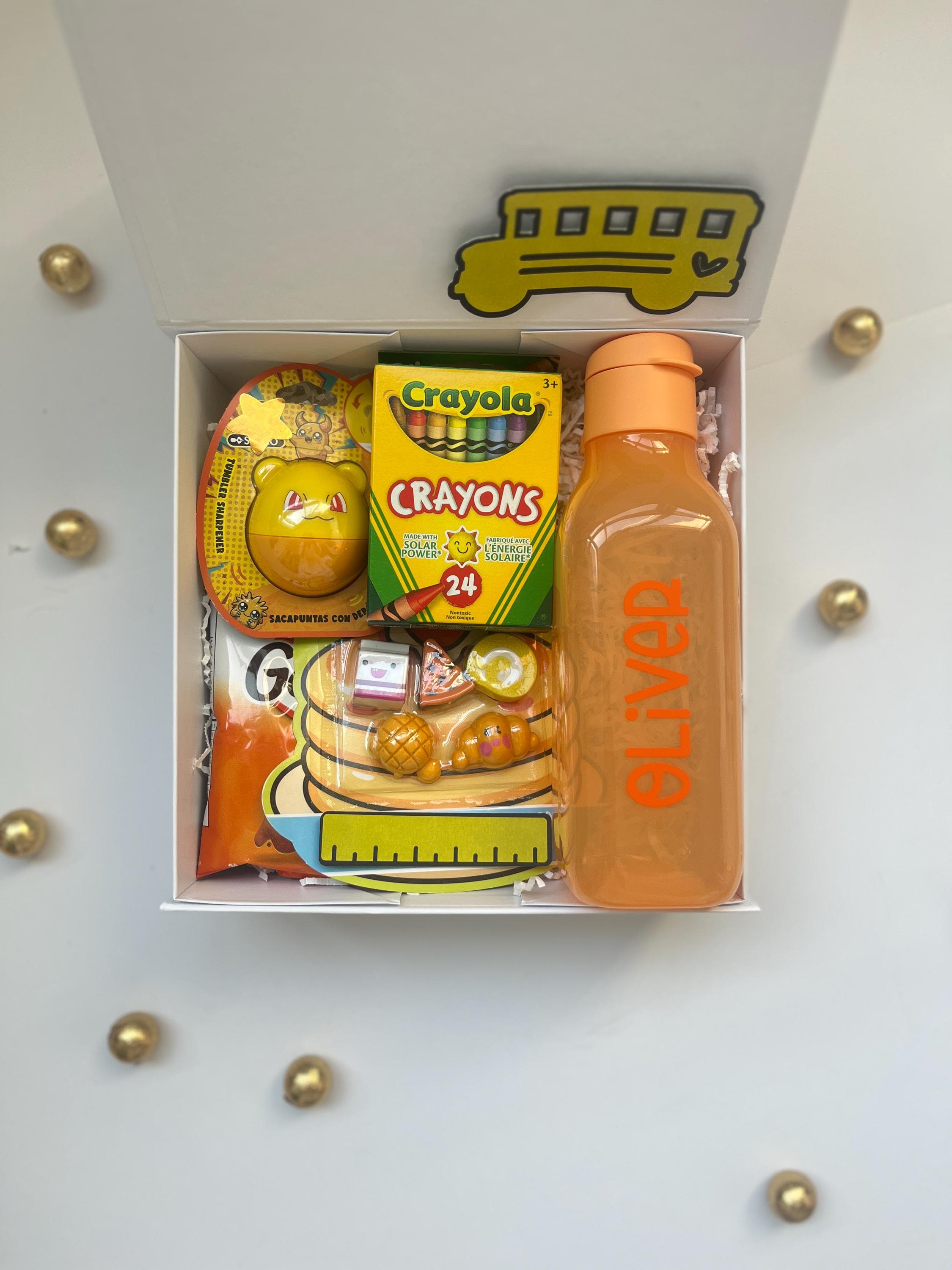 Personalized Back to School Gift Box, Custom School Hamper, First Day of School Gift, Kids Lunch Set, Student Care Package - image 3
