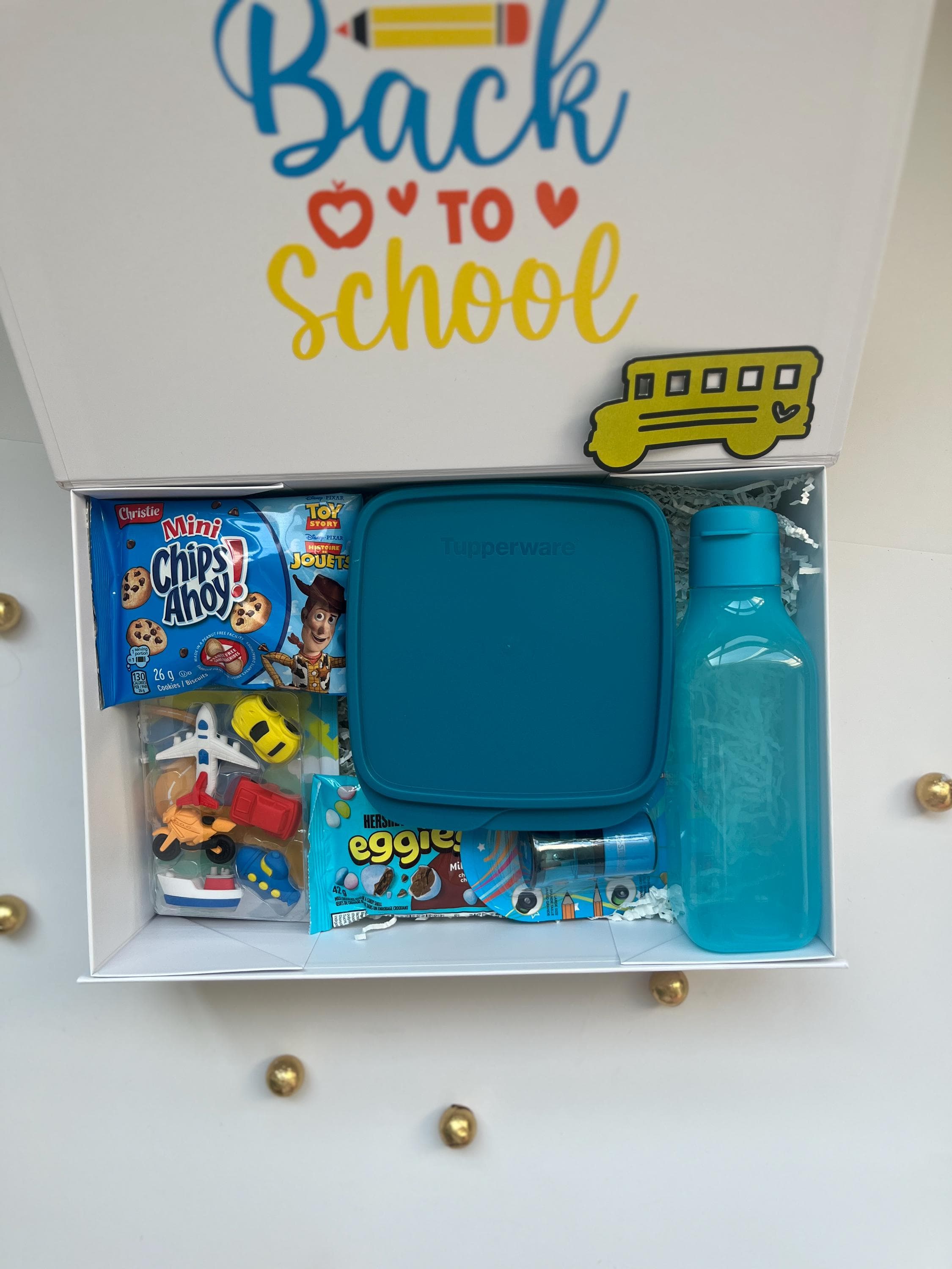 Personalized Back to School Gift Box, Custom School Hamper, First Day of School Gift, Kids Lunch Set, Student Care Package - image 5