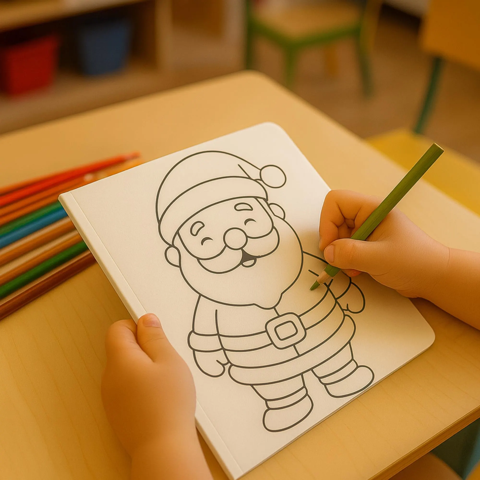 Christmas Kids Art – 50 Designs | Digital Download PDF + JPG | A4 / Letter / 8.5x8.5 - image 5
