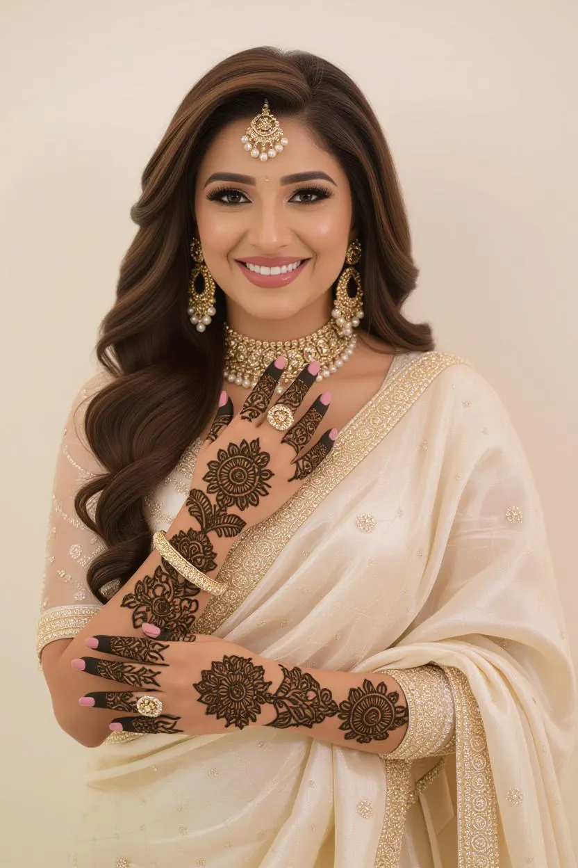 Bridal Henna Mehndi Designs PDF, Arabic Indian Pakistani Bridal Art, Wedding Hand Patterns, Digital Download + 1 Free Bonus PDF - image 3