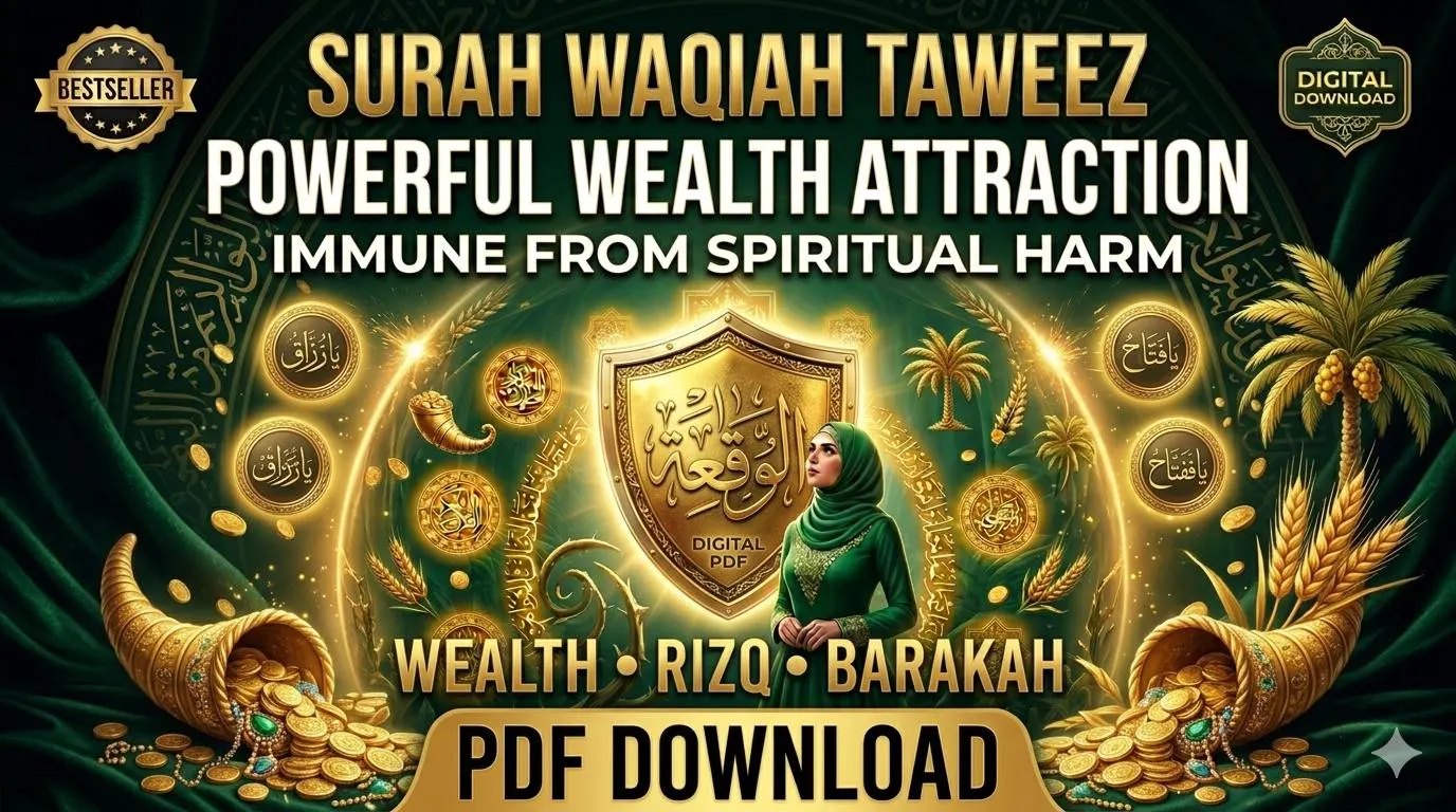 Surah Waqiah Taweez for Wealth, Rizq & Barakah | Spiritual Protection, Health Abundance PDF Download - image 3