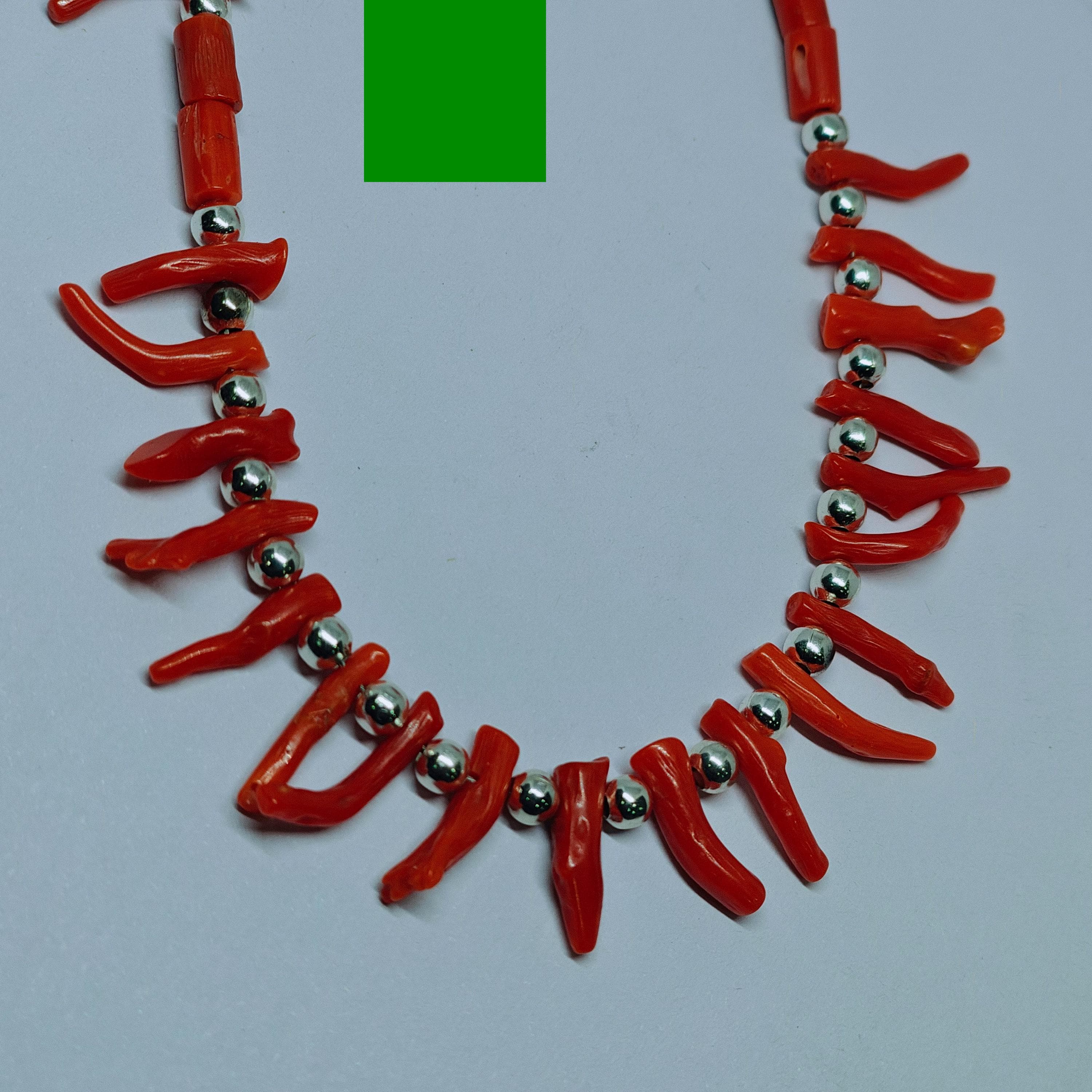 Red Coral Branch Necklace | Italian Handmade Jewelry - image 4