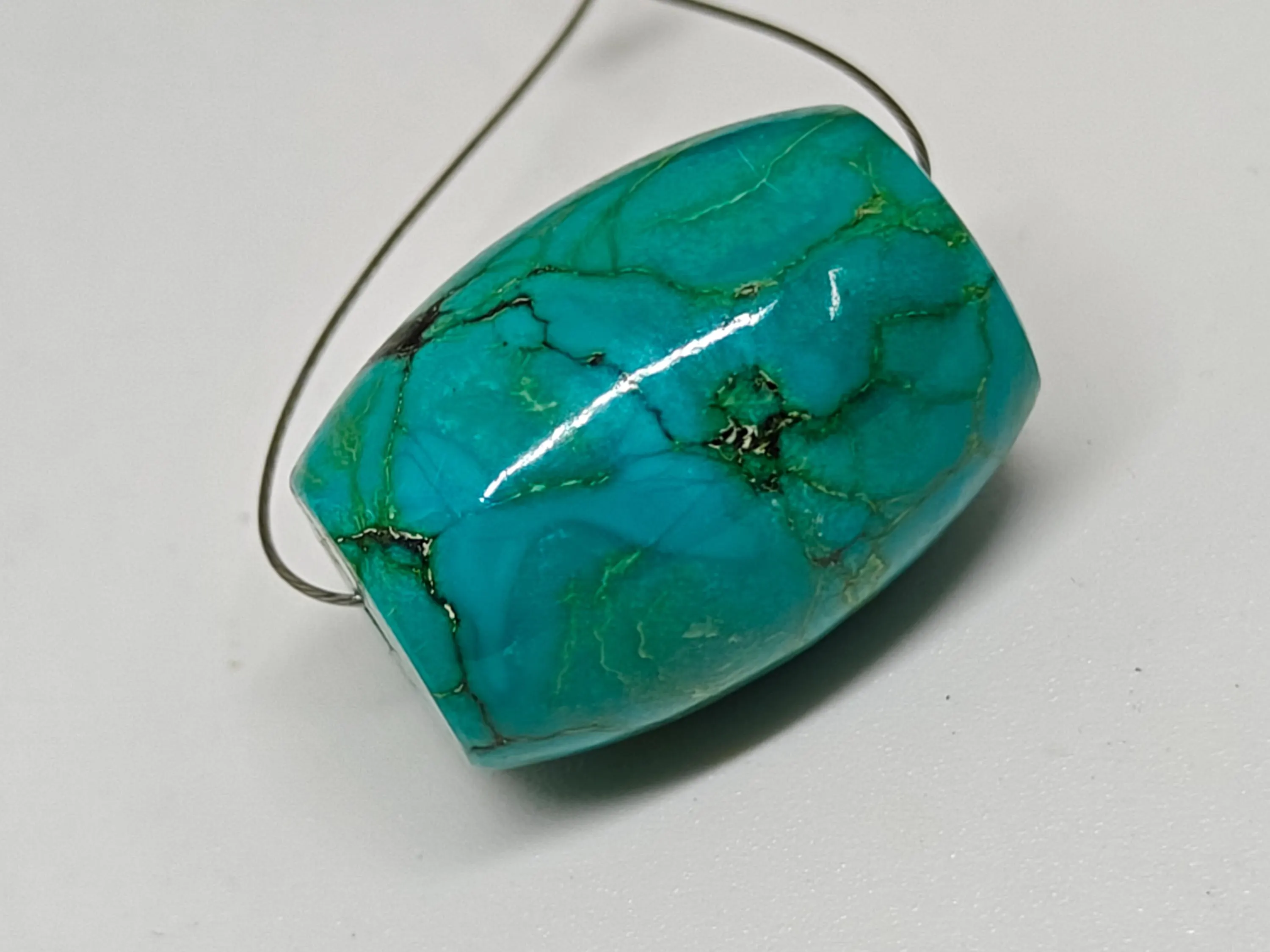 Handmade Turquoise Barrel Beads - AAA Quality Bead For Necklace And Bracelet Design - image 5