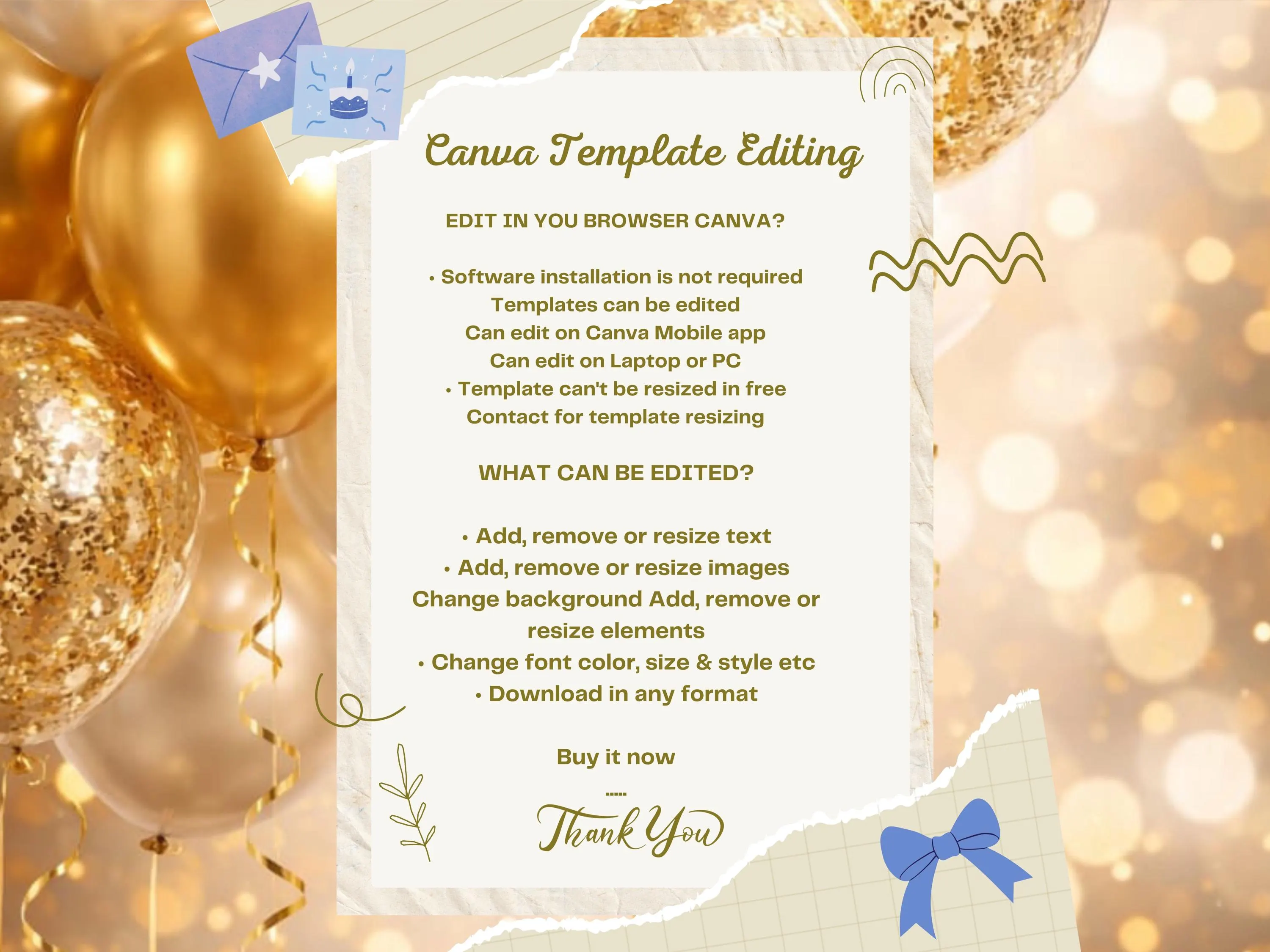 Editable Birthday Invitation Template | Modern Party Card (Digital Download) - image 4