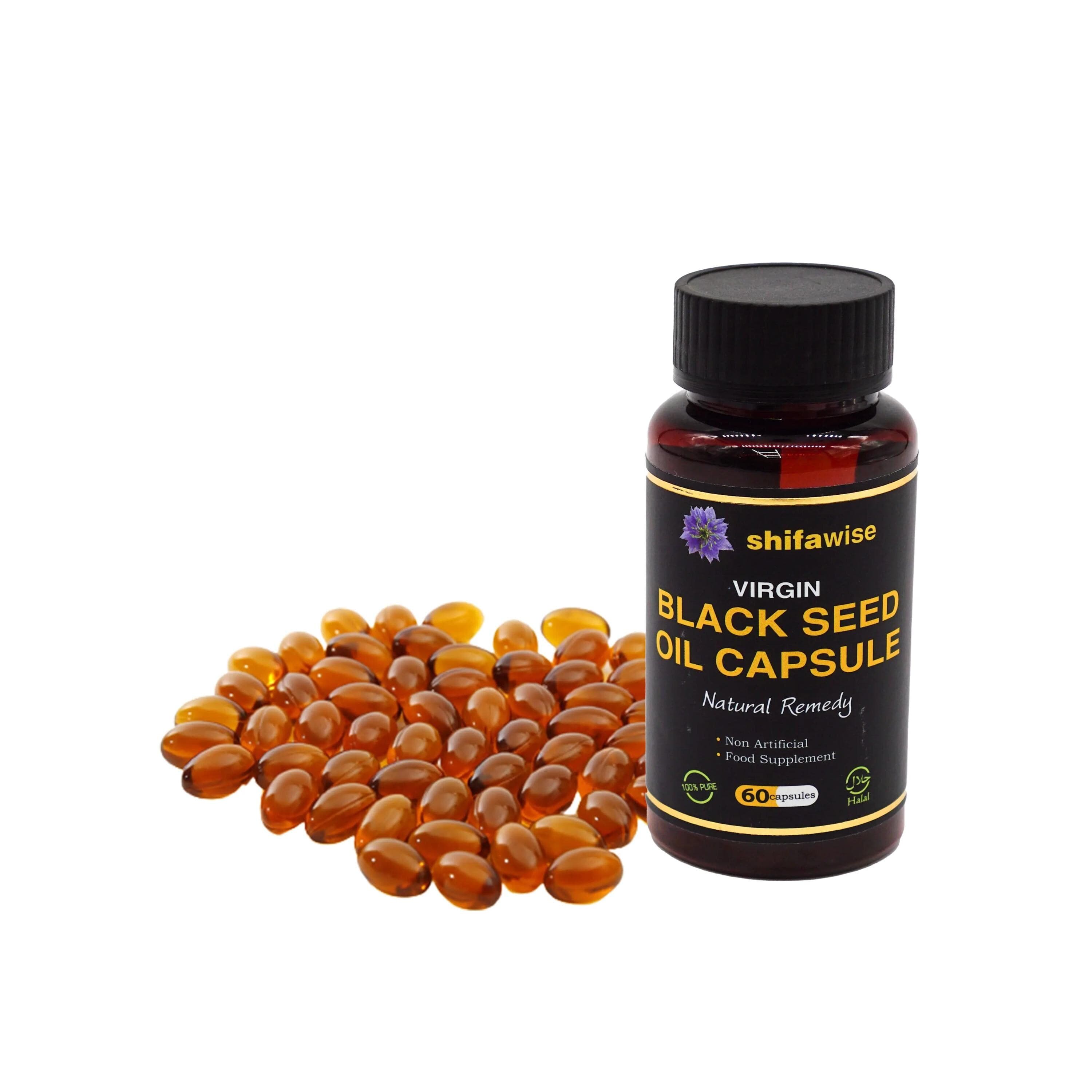 Shifawise Virgin Black Seed Oil Capsules – 60 Softgel Pack for Natural Wellness - image 3