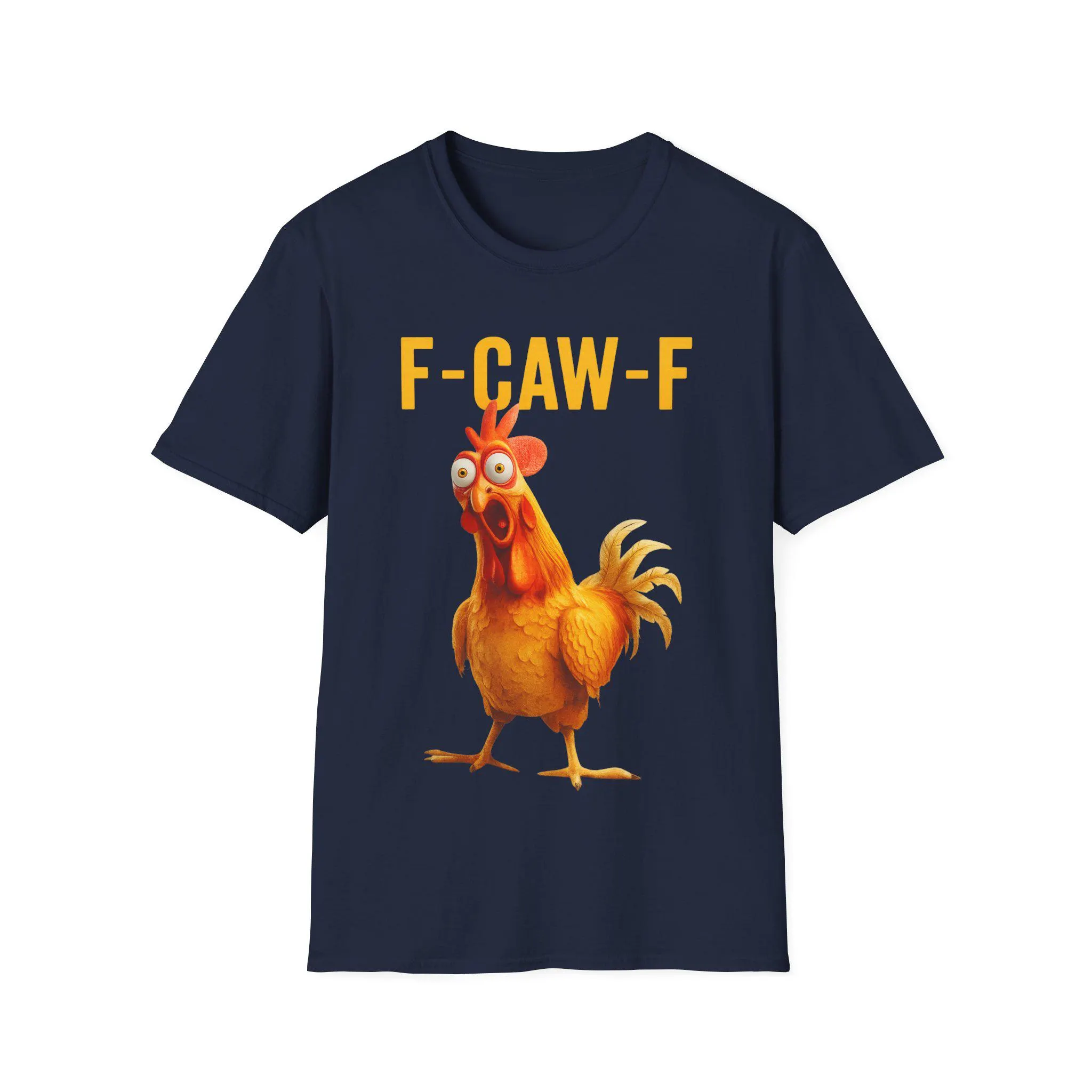 Funny Chicken Meme Shirt: F-CAW-F Rooster Graphic Tee - image 5
