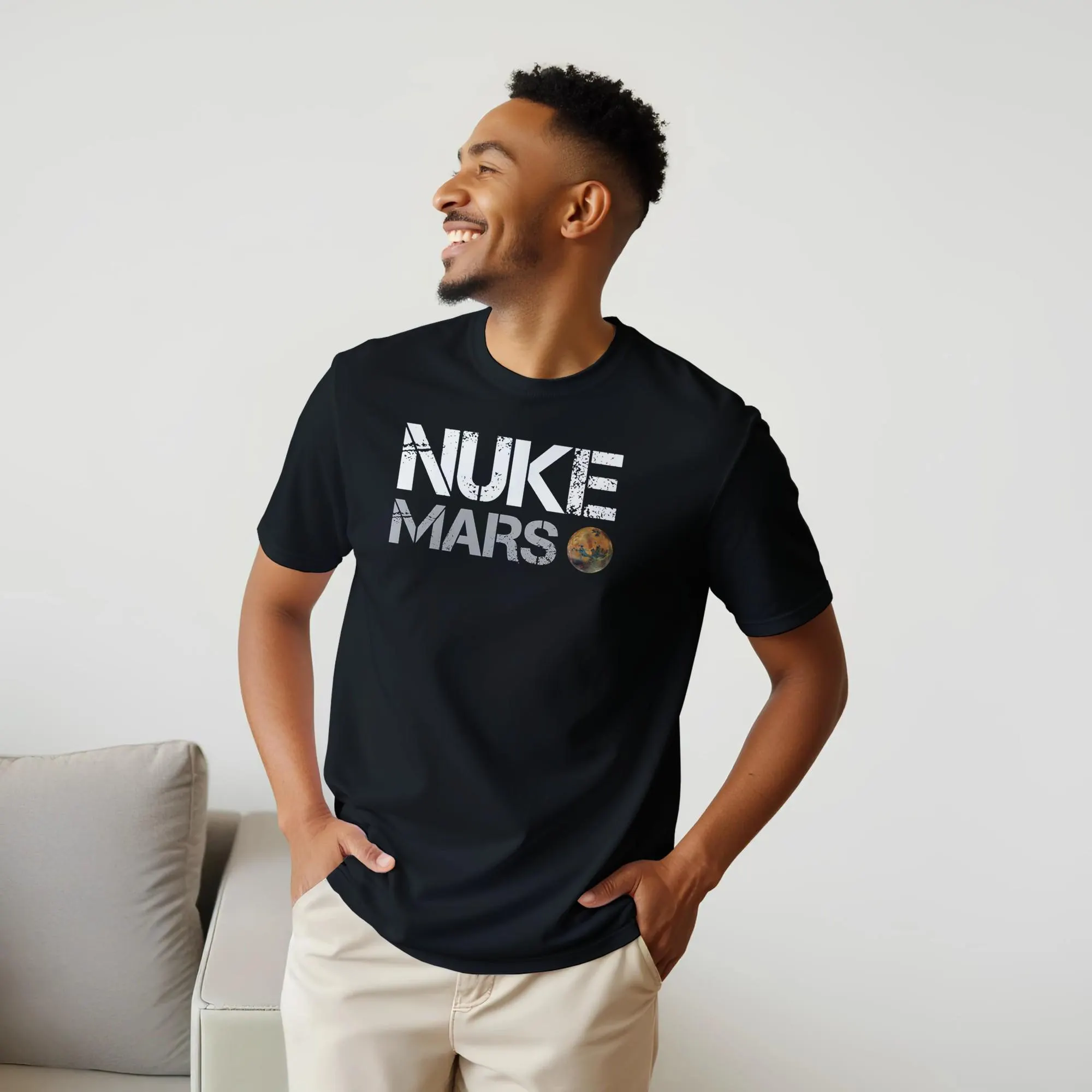 Nuke Mars Shirt, Occupy Mars tee, Elon Musk Shirts, SpaceX T-shirt - image 2