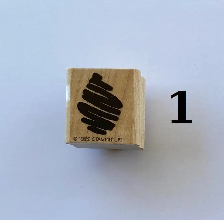 Rubber Stamps, Stampin' Up, Shapes, Telephone, Heart, Clock Choose One, Vintage, Wood Mounted - image 5