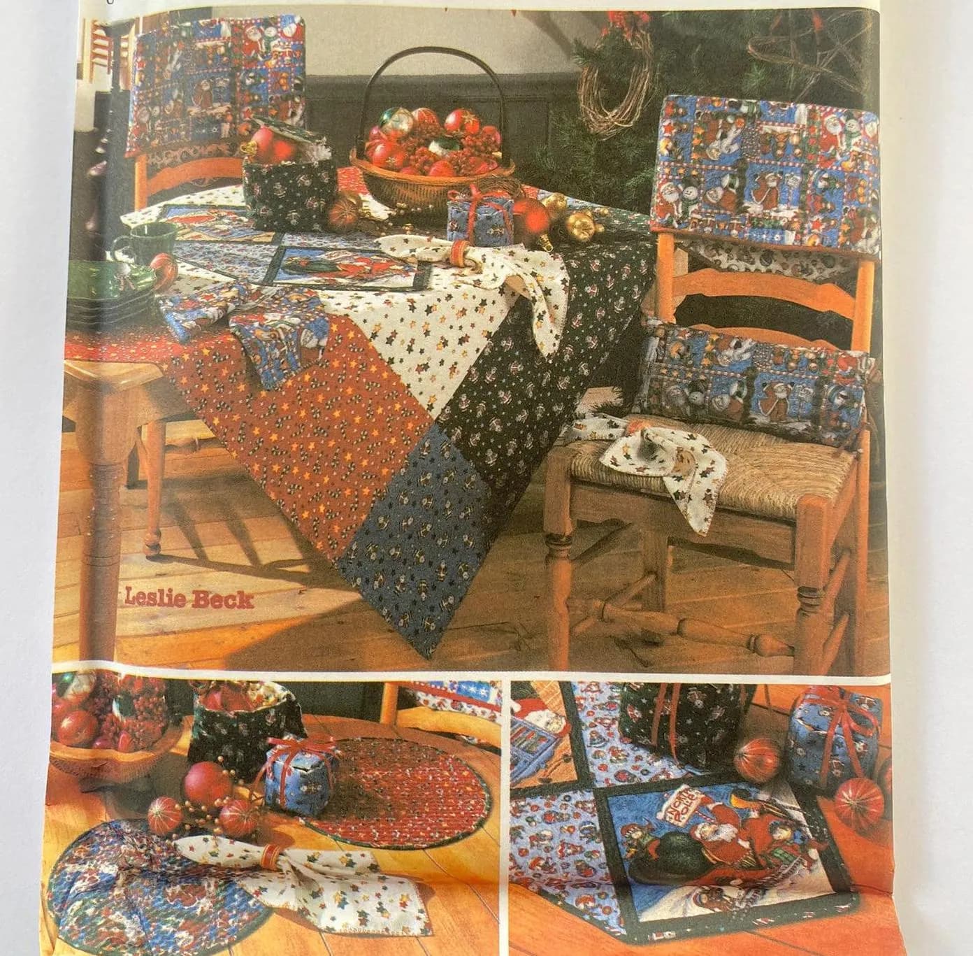 Simplicity 5605 Sewing Pattern, Christmas Decor, Table Top Accessories, Table Runner, Tablecloth, Place Mat, Napkin, Pillow, Uncut, 2000s