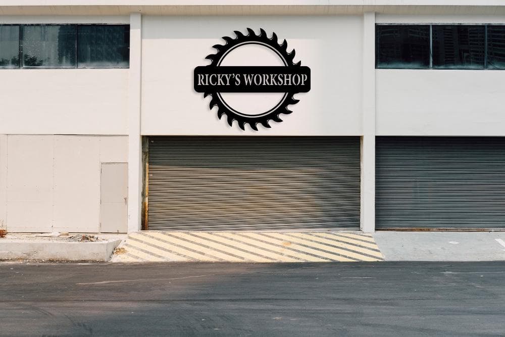 Custom Saw Workshop Name Sign Svg Png Dxf, Man Cave Sign, Garage Entrance Sign, Digital Download. - image 3