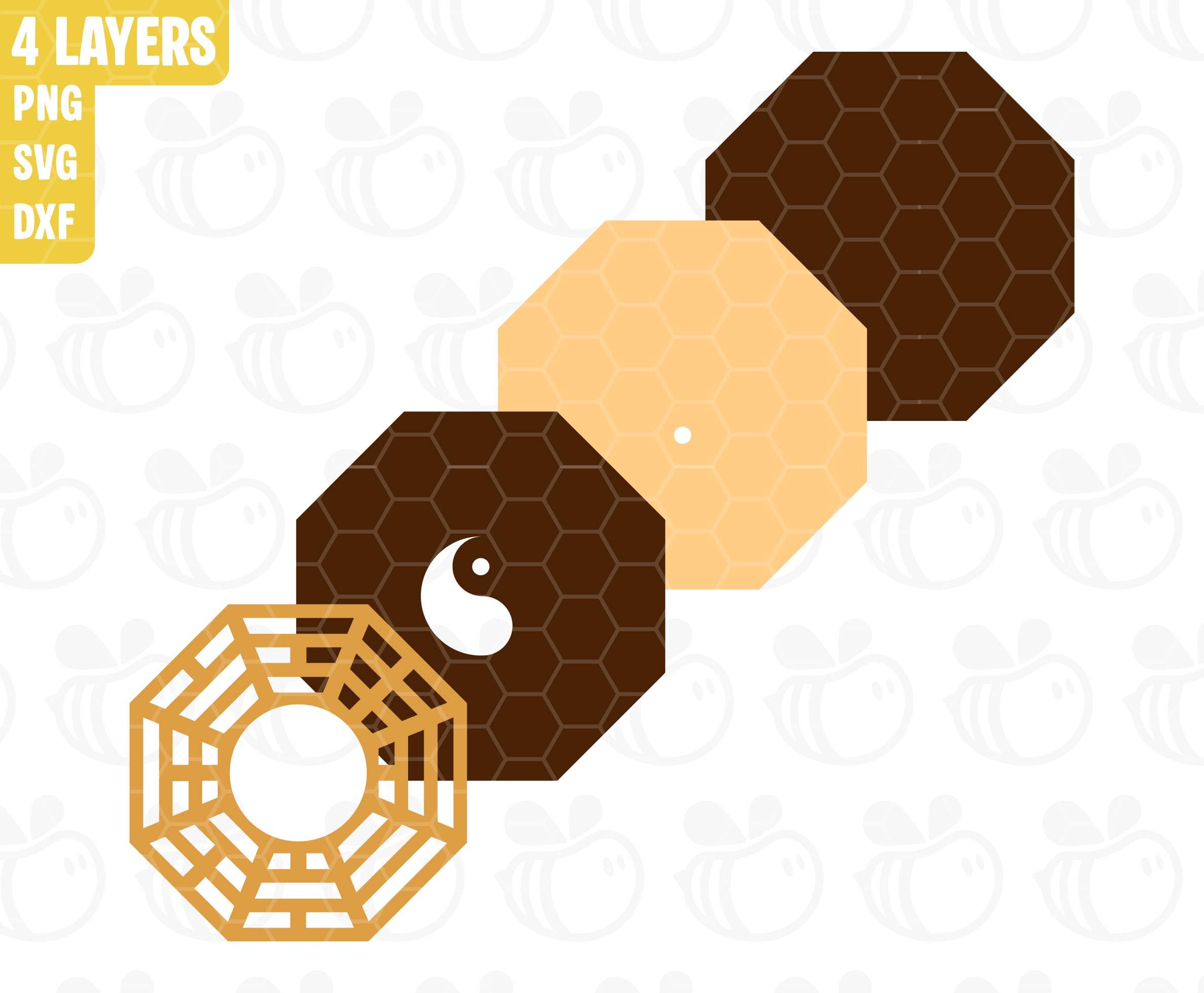 Yin Yang Multilayer Svg Png Dxf, Tai Chi Symbol, Layered Plywood, Laser Cut Files For Plasma, Paper Cutting, Digital Download. - image 4