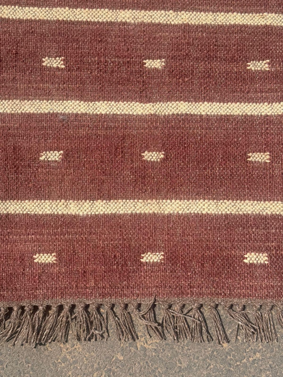 Luxury Red Stair Runner Rug, Wool Jute Stair Carpet, Handwoven Geometric Staircase Runner, Modern Hallway Runner Rug, Custom Stair Rug - image 4