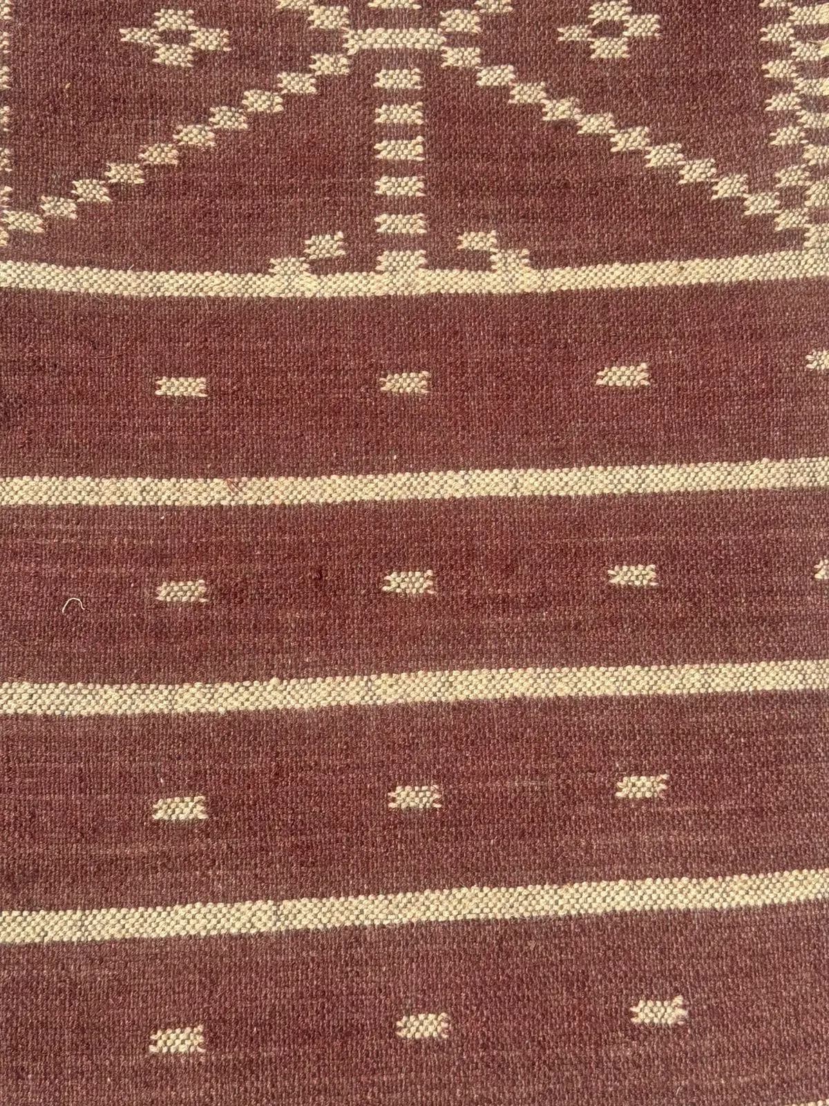 Luxury Red Stair Runner Rug, Wool Jute Stair Carpet, Handwoven Geometric Staircase Runner, Modern Hallway Runner Rug, Custom Stair Rug - image 2