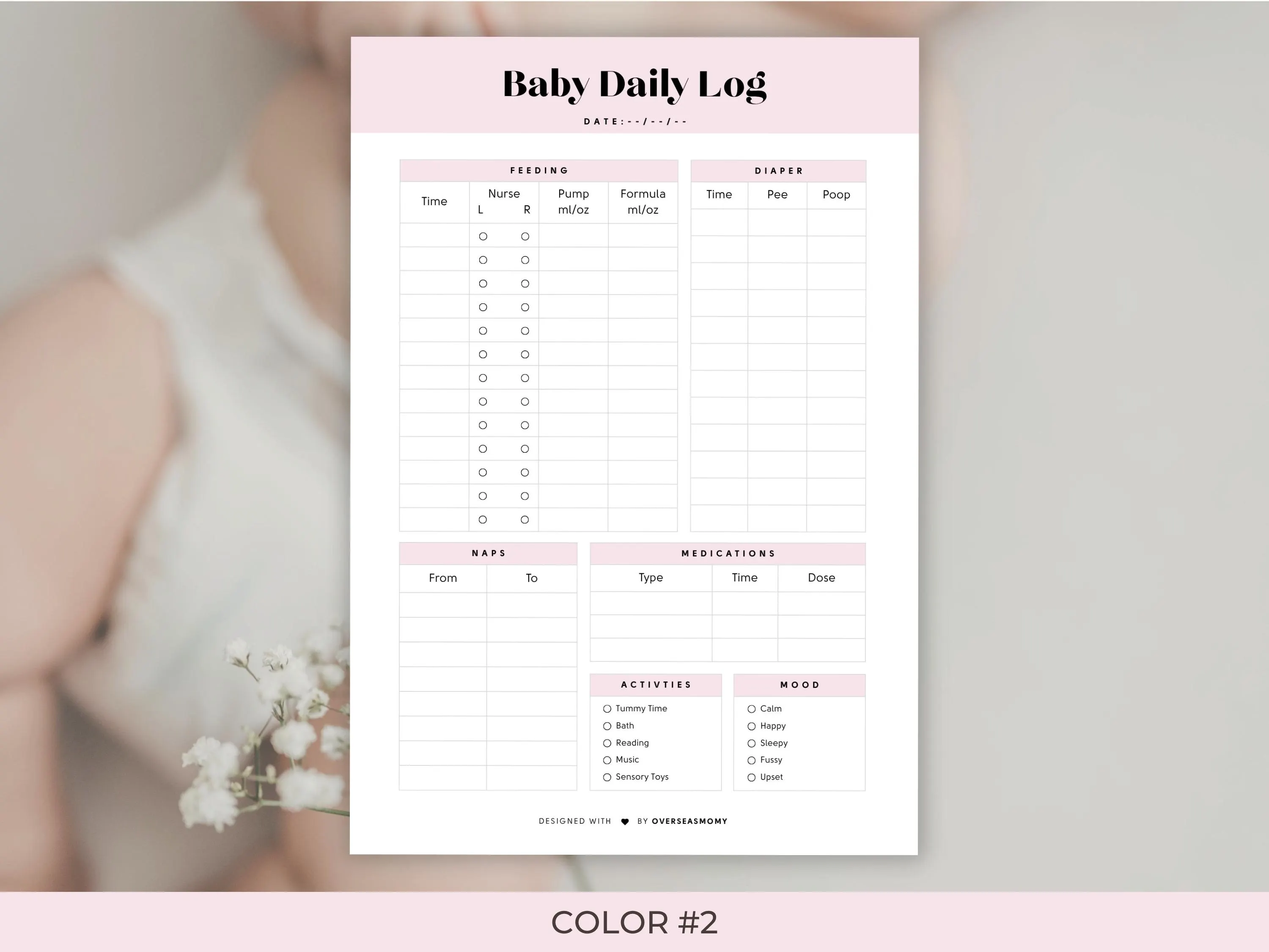 Newborn Baby Daily Log, Routine Tracker (PDF Printable) - image 5