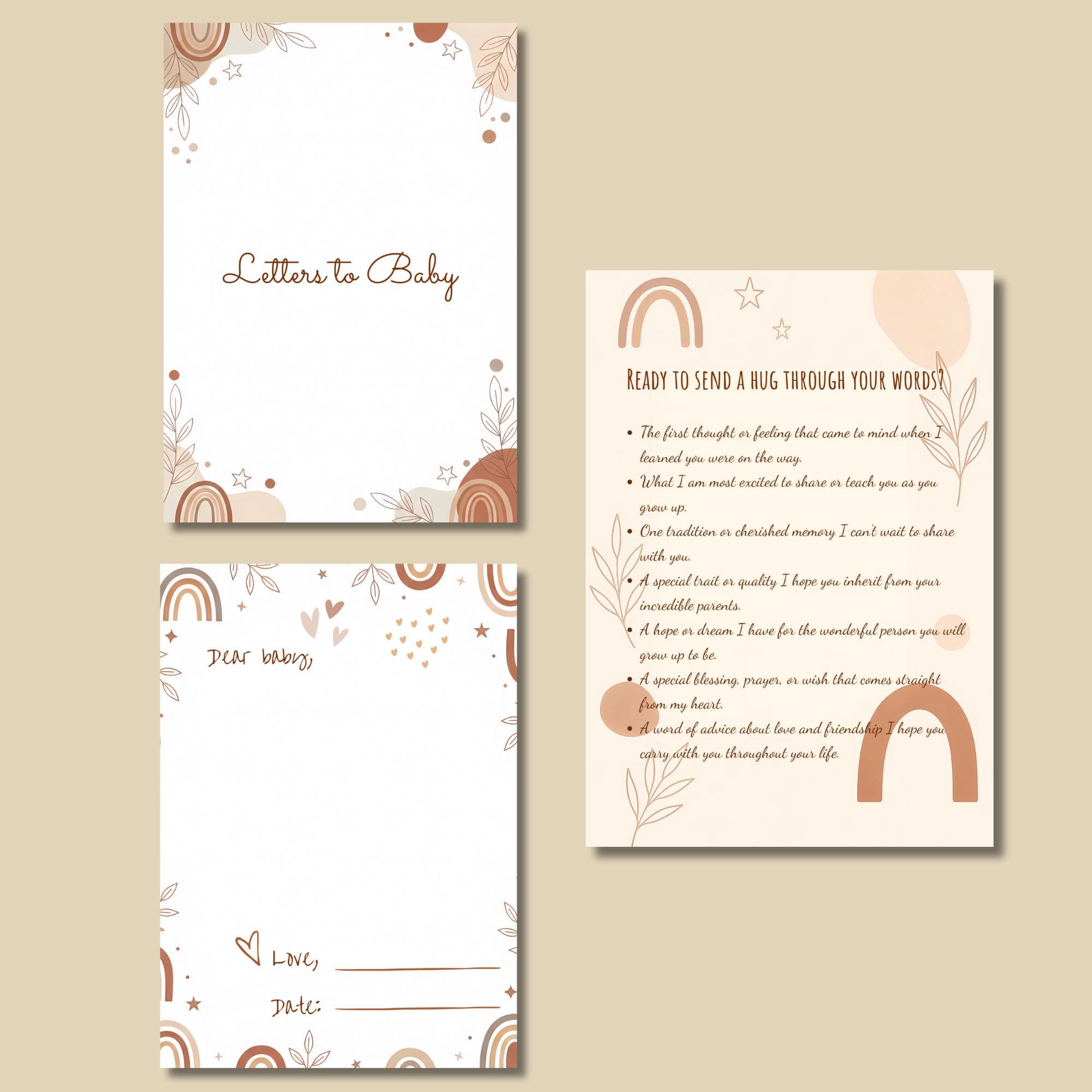 Boho Baby Shower Games | ABC Coloring Book & Letters (Digital Download) - image 5
