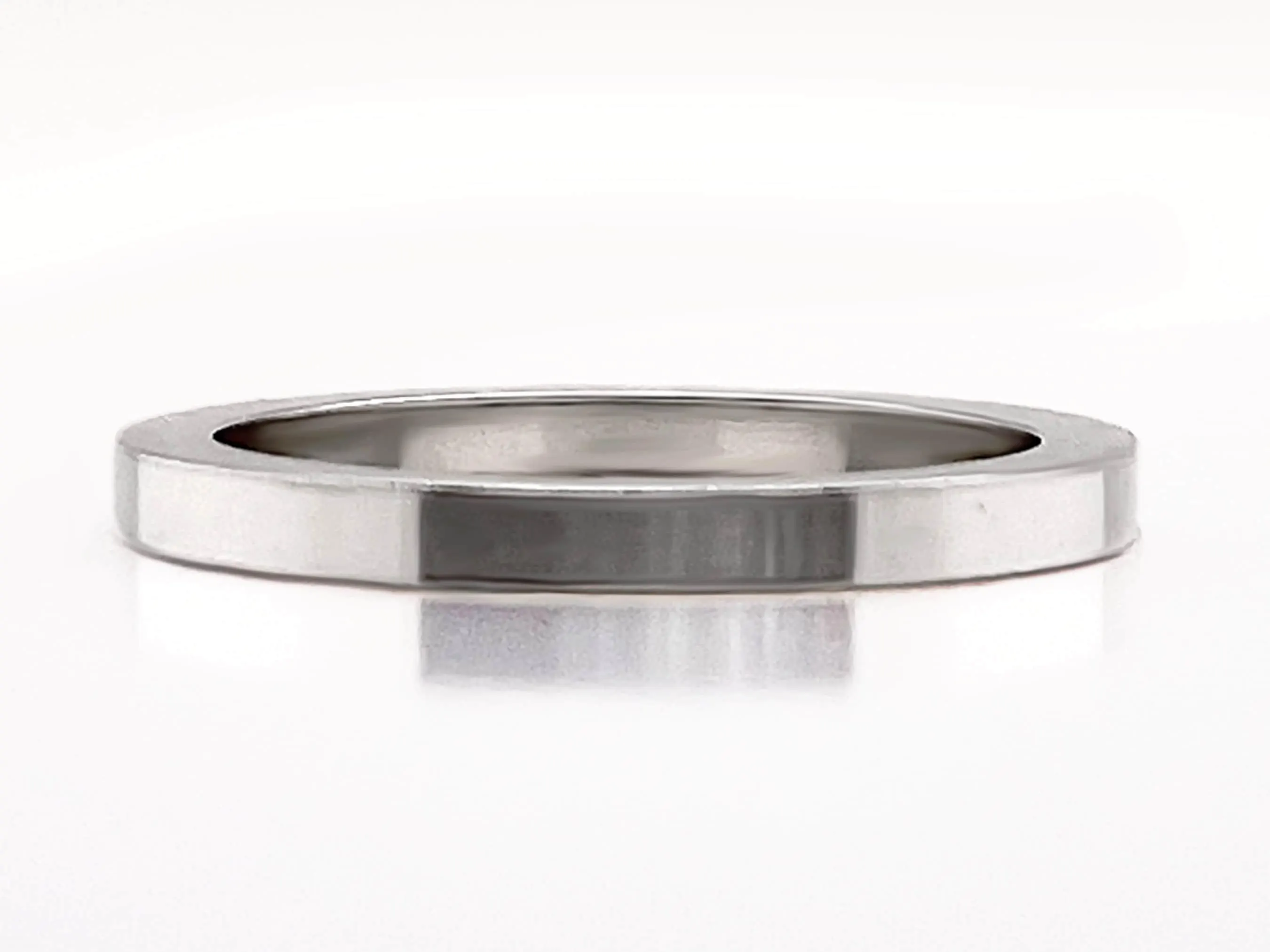 Heavy 950 Platinum Ruthenium 2mm Square Wedding Band, Free Engraving - image 3