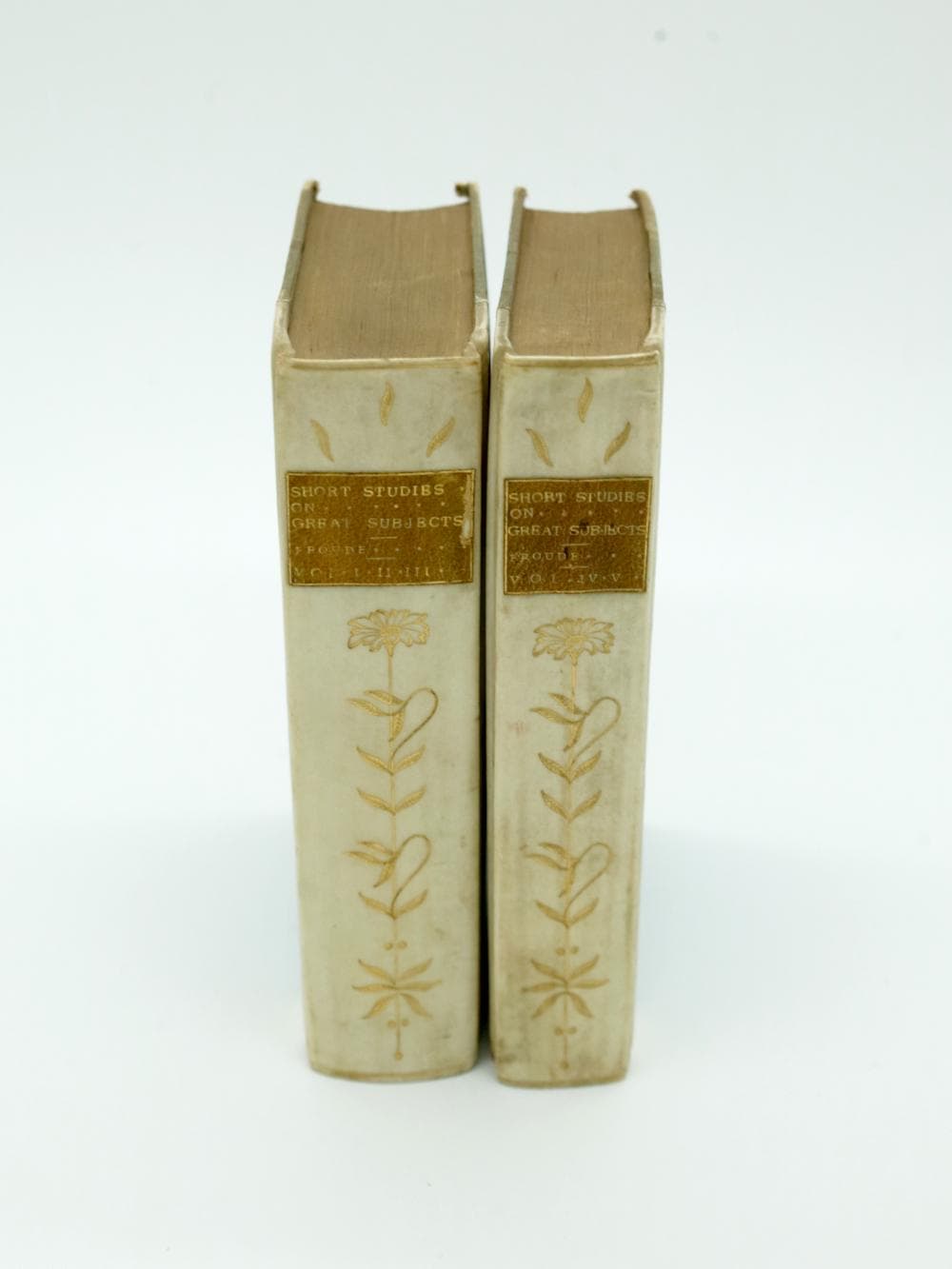 James Froude Short Studies Two Volume Set (1907) Ornately Decorated - image 4