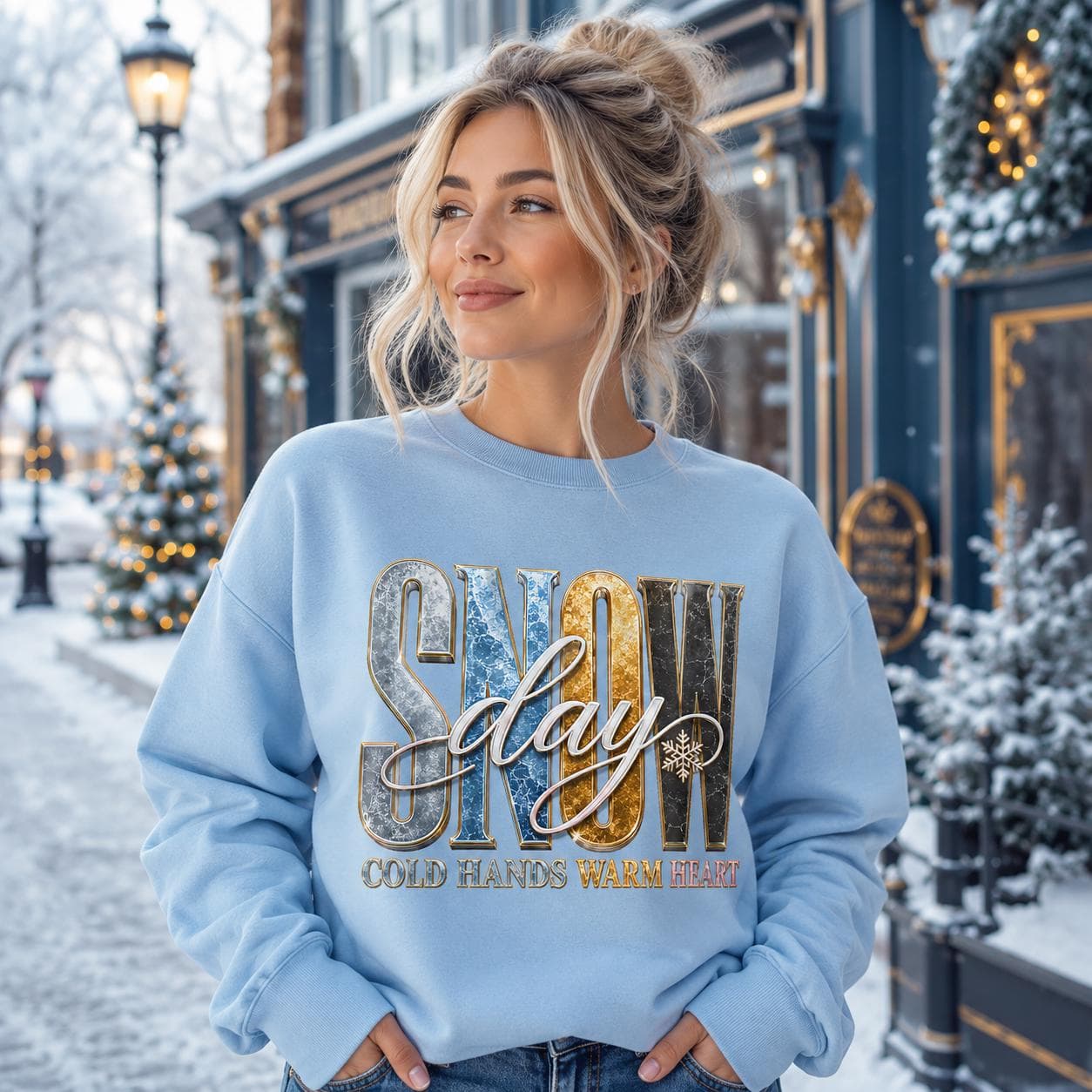 Snow Day PNG | Cold Hands Warm Heart Sublimation Design (Digital Download) - image 5