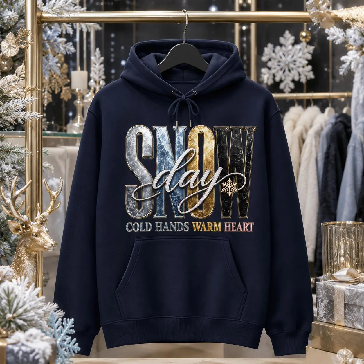 Snow Day PNG | Cold Hands Warm Heart Sublimation Design (Digital Download) - image 3