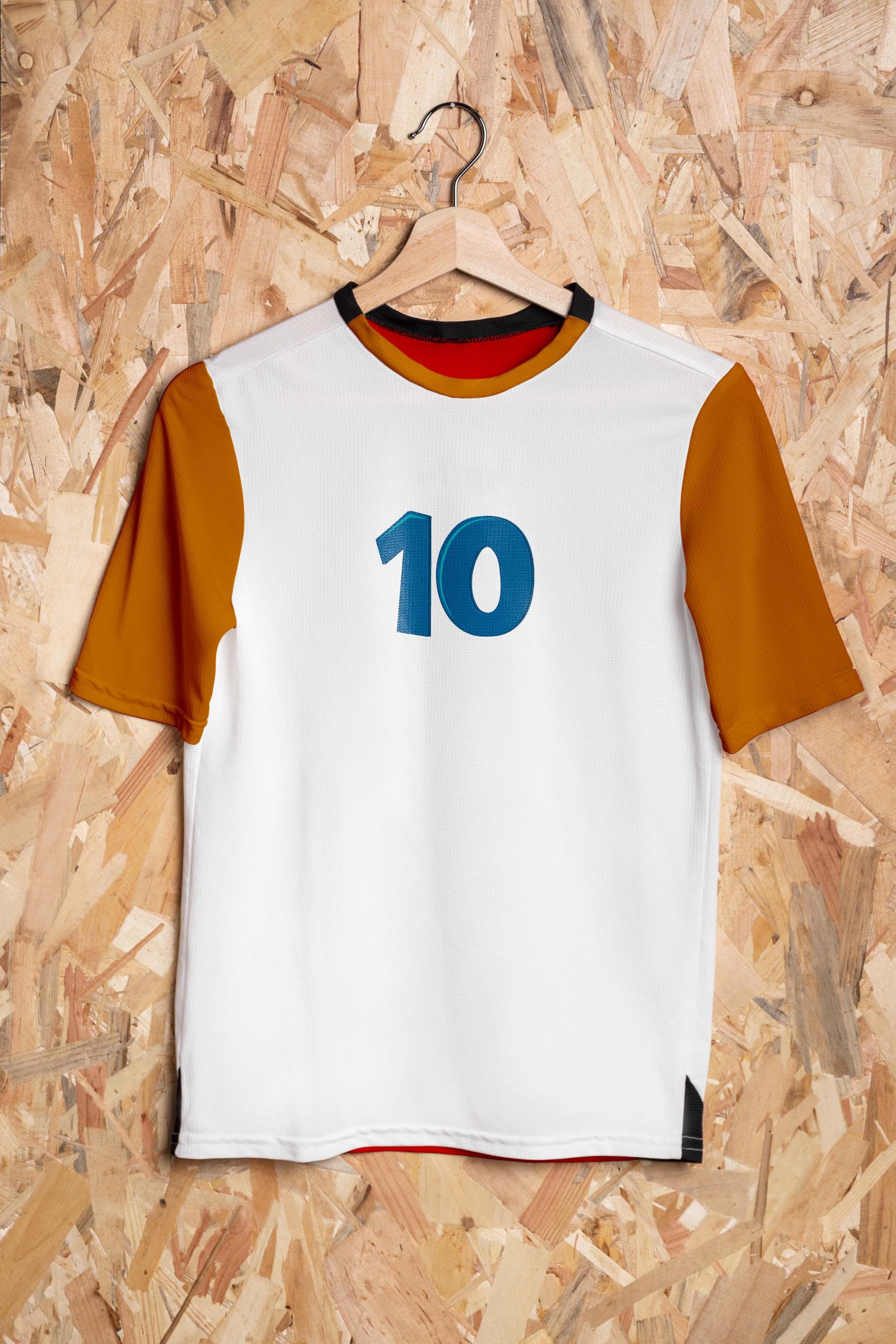 Colorful Numbers Embroidery Set - Modern Numbers Machine File - Stylish Numbers Pattern - 10 Designs 6 Sizes - image 4