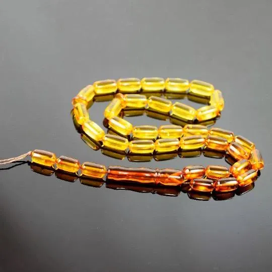 Elegant Amber Rosary – 33 Natural Prayer Beads, Unique Handmade Gift - image 4
