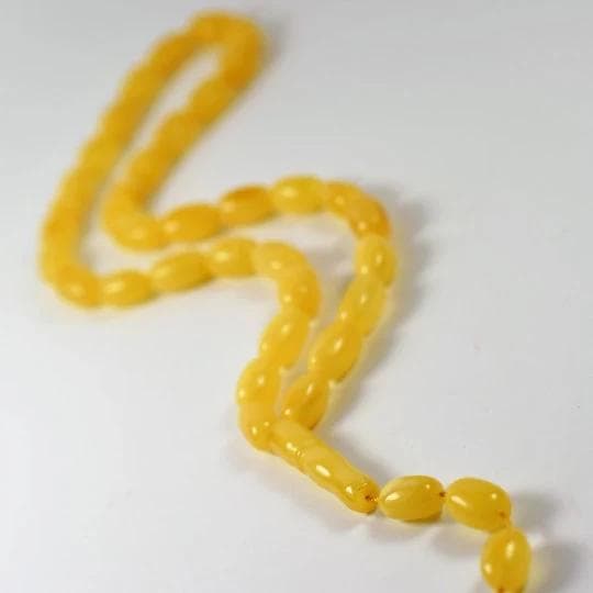 Unique Amber Rosary – 33 Handmade Prayer Beads, Baltic Amber Tasbih - image 5