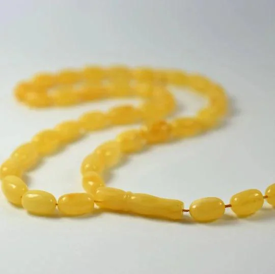 Unique Amber Rosary – 33 Handmade Prayer Beads, Baltic Amber Tasbih - image 4