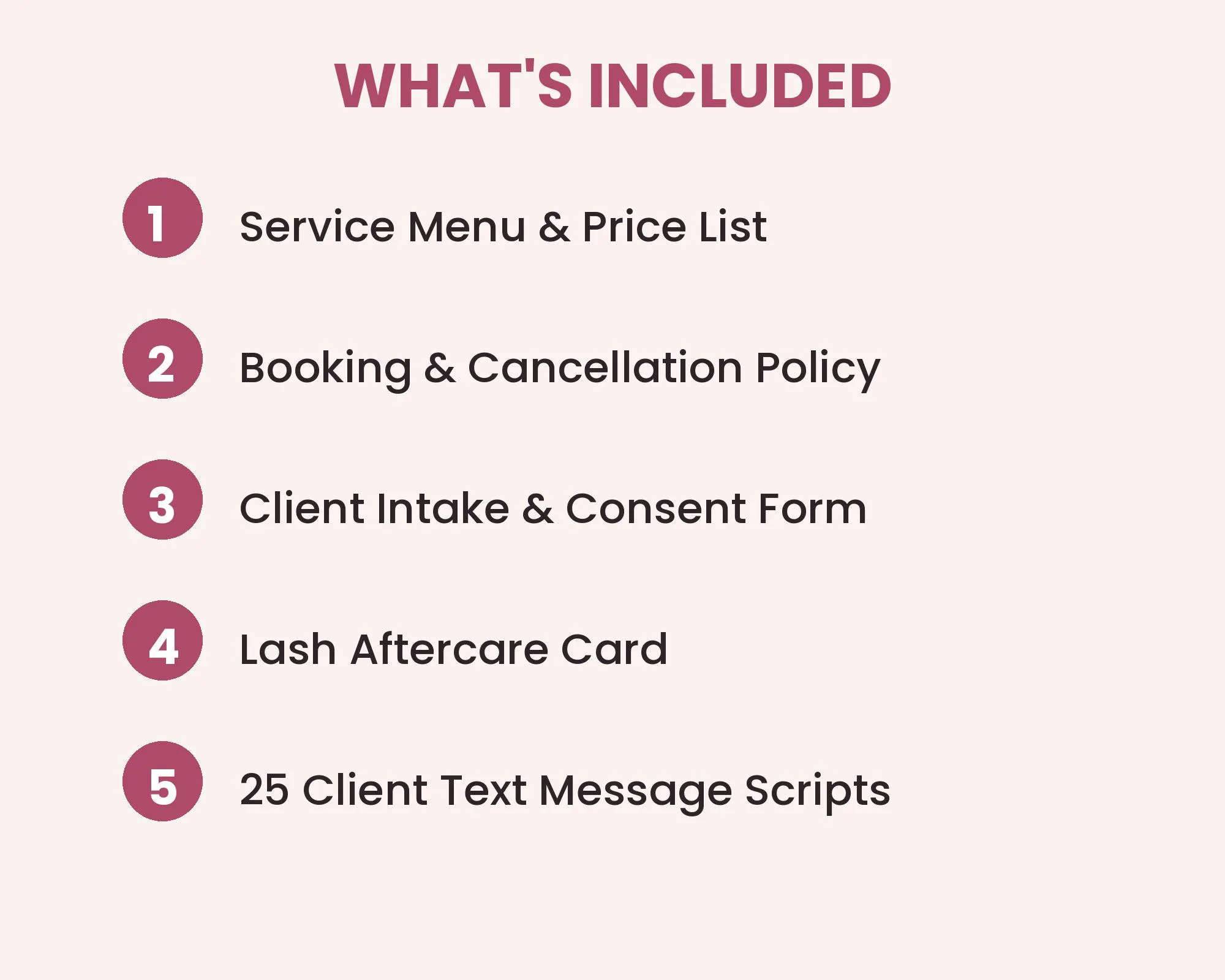 Lash Tech Business Kit, Lash Price List Template, Booking Policy, Lash Consent Form, Aftercare Card, Client Text Scripts, Editable Word - image 3