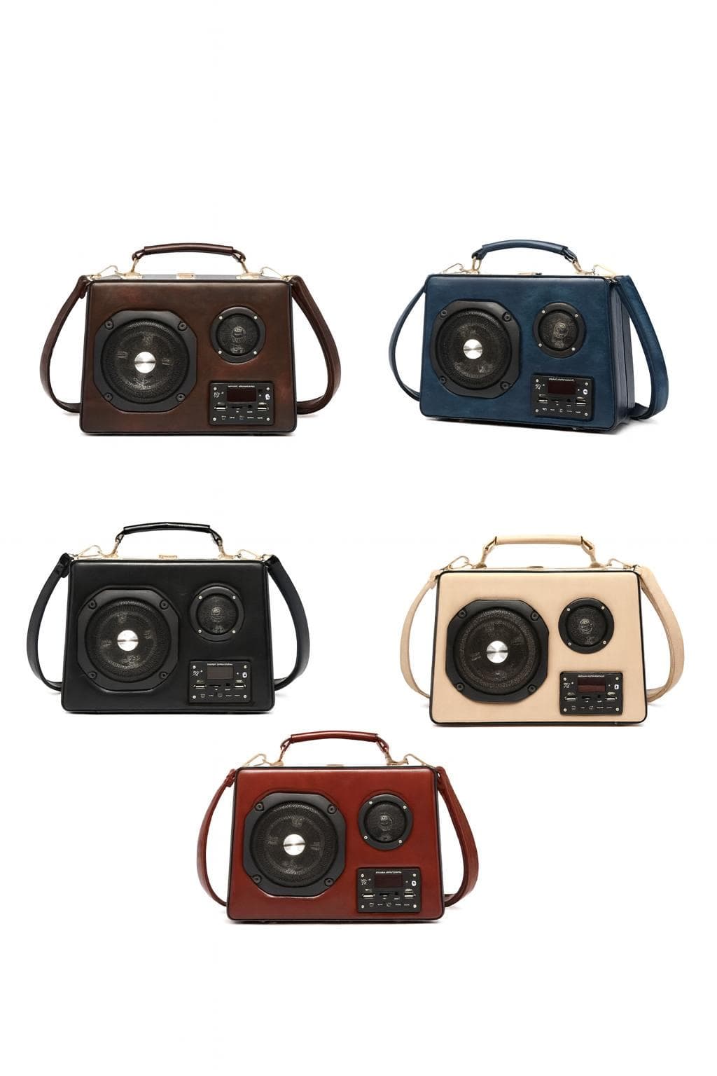 Vented Radio Box Shaped Handbag |Unique Bluetooth Speaker Handbag | Built-in Music Purse | Unique Statement Bag - image 3
