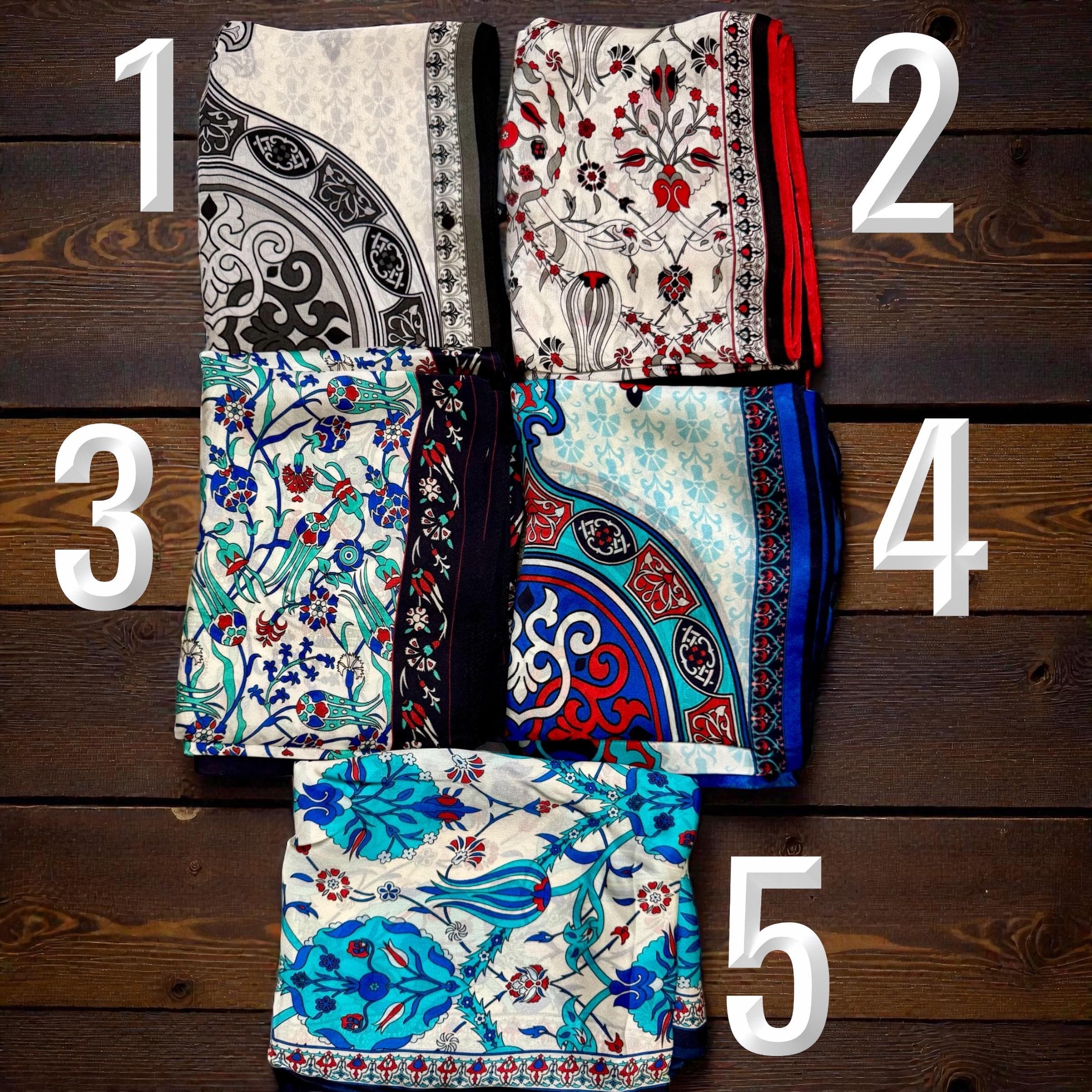 Bursa Silk Scarf – Traditional Turkish Floral Art, Lightweight - image 4