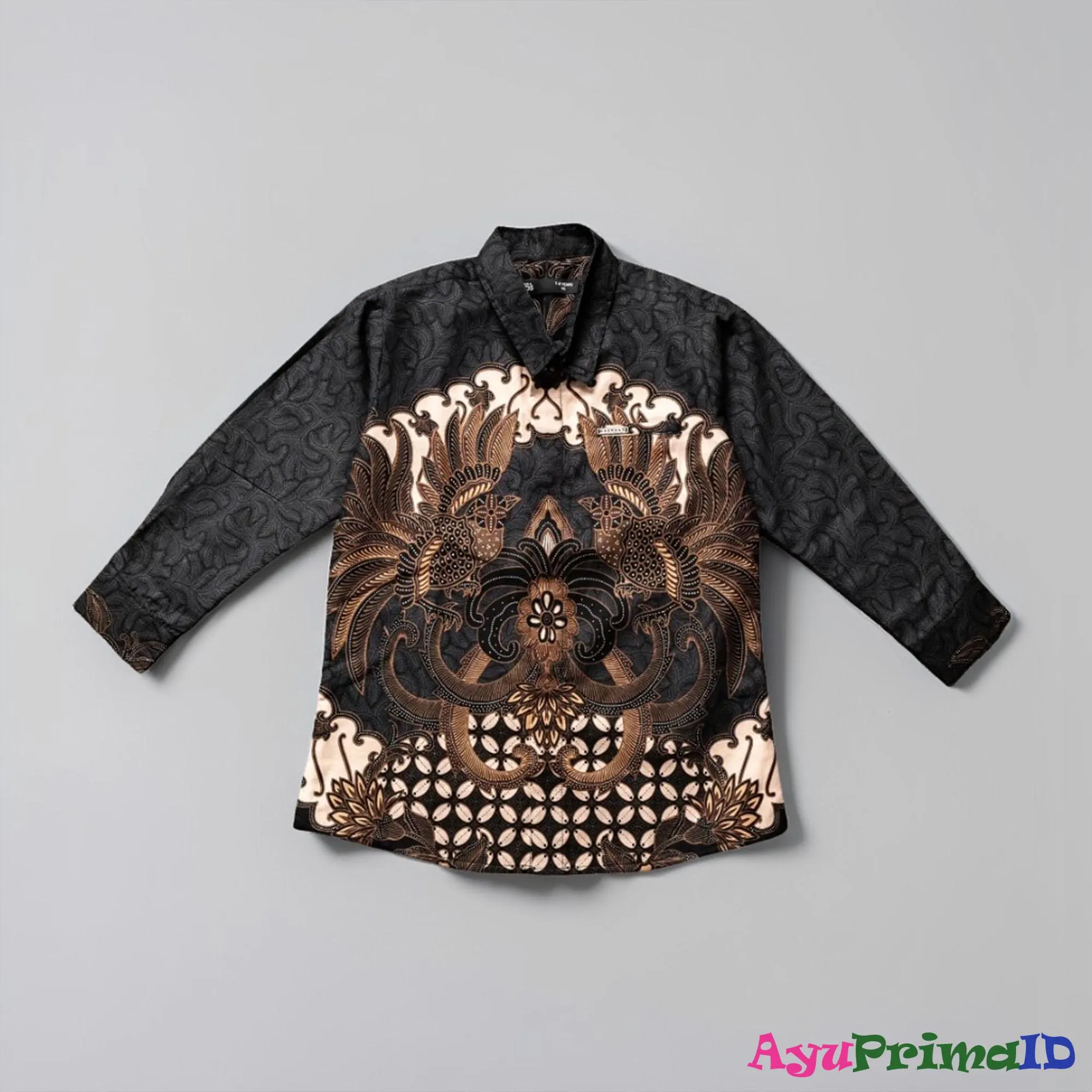 Indonesian Batik Shirt for Boys, Long Sleeve Formal Kid's Outfit, Traditional Handcrafted Clothing Gift