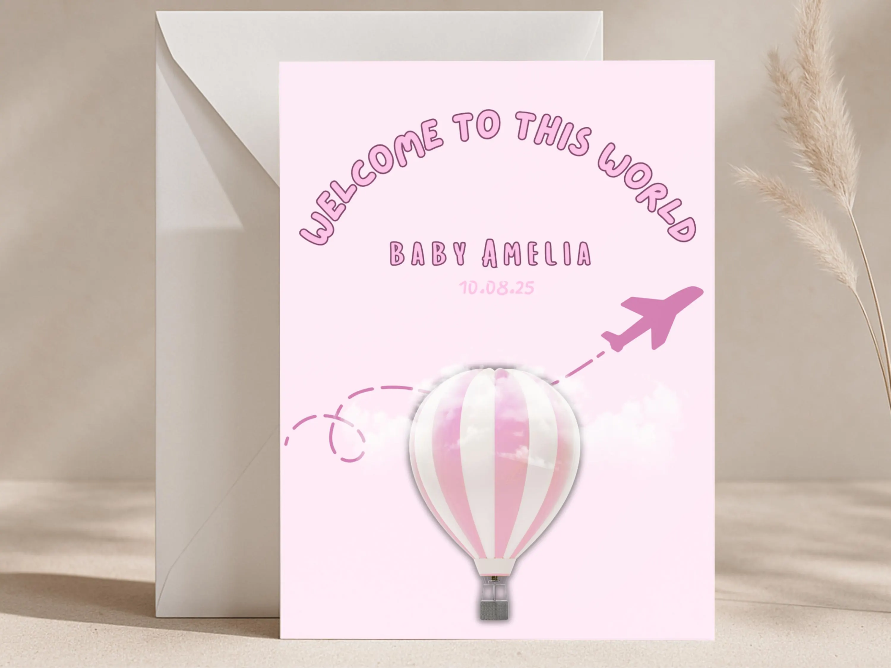 Personalised Welcome To The World Baby Card, New Baby Gift - image 5