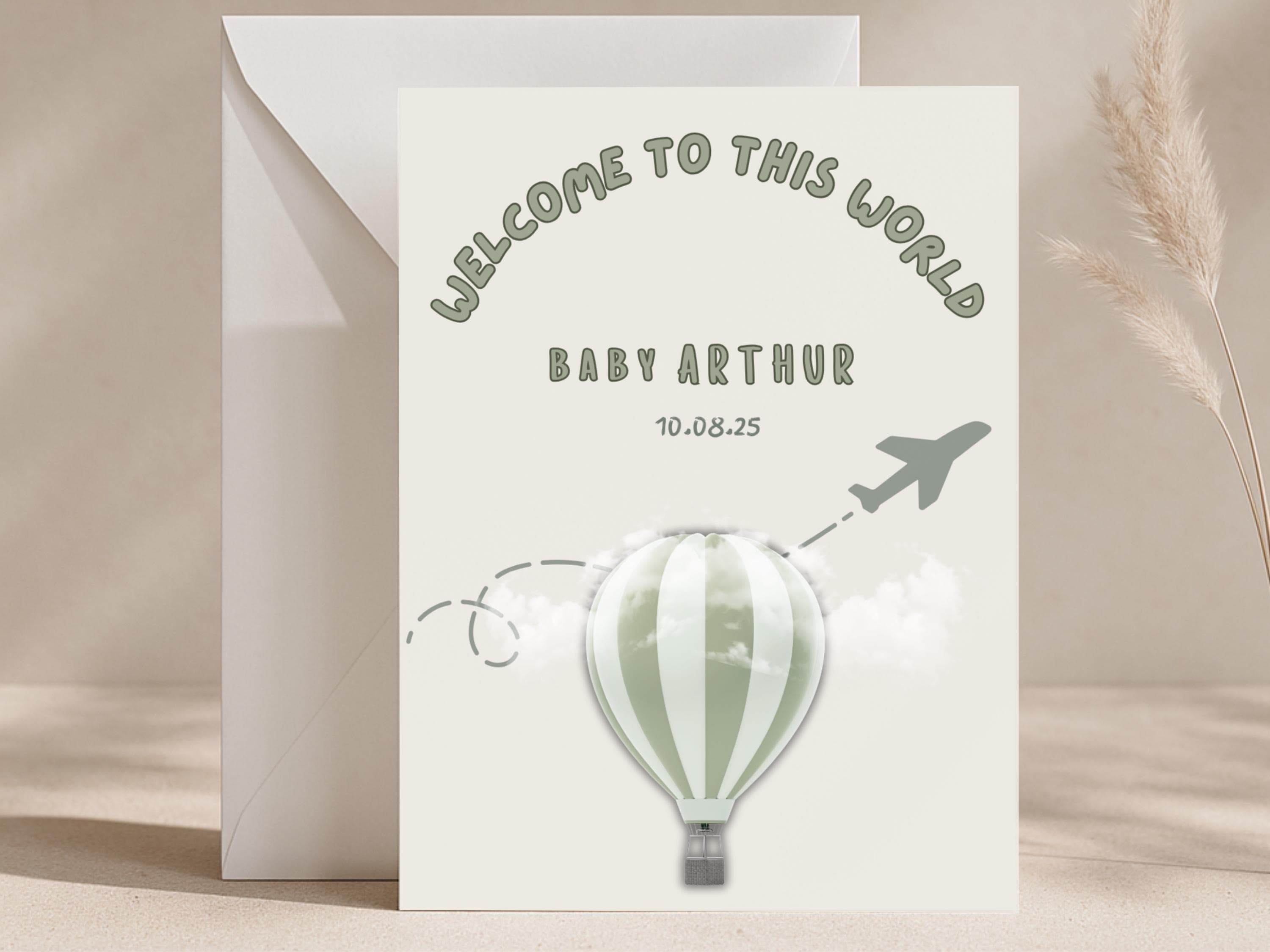 Personalised Welcome To The World Baby Card, New Baby Gift - image 2
