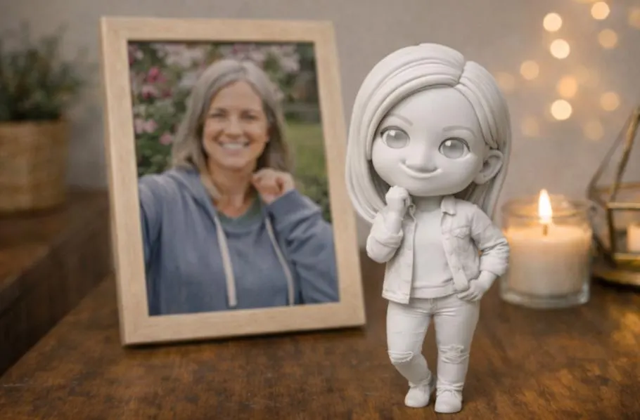 Personalisierte 3D-Figur nach Foto | Individuelle 3D-Person aus deinem Bild | Maßgefertigte Geschenkfigur - image 3