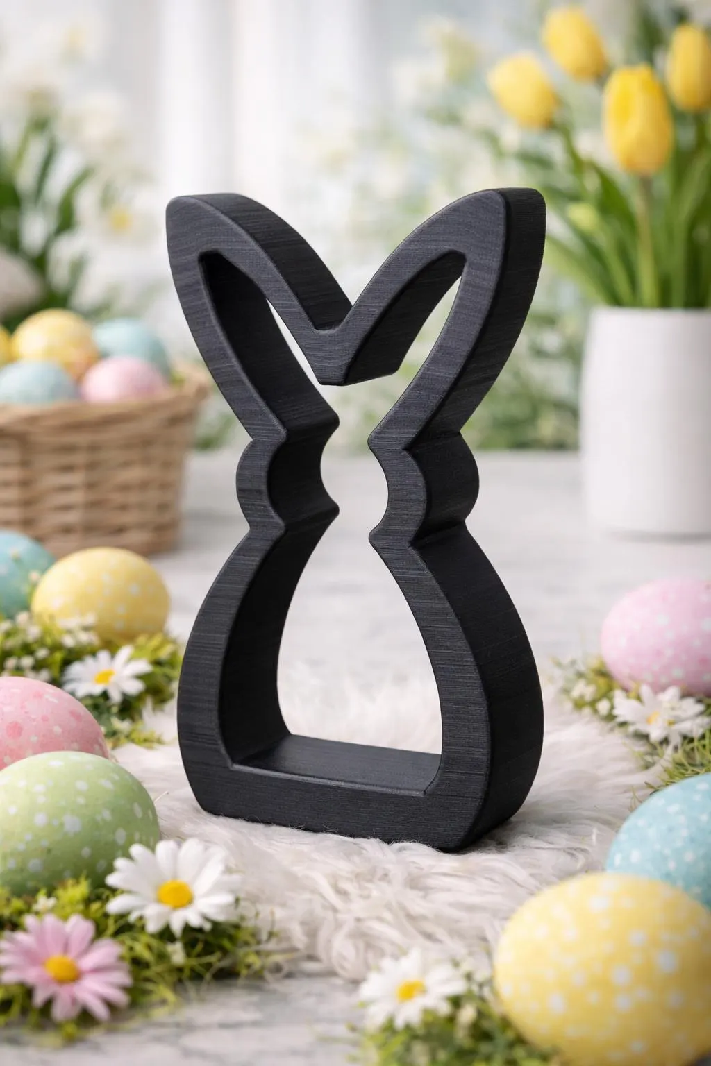 Easter Bunny Decor Set of 3, Modern Bunny Decoration, Minimalist Spring Decor, Easter Table Decor, Scandinavian Rabbit Decor, Easter Gift - image 5