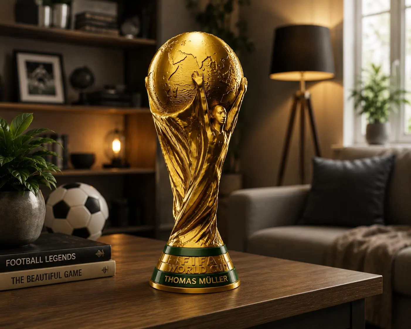 WM Pokal 2026 - Trophy Replica 3D gedruckt, WM 26, Fanartikel, Fußball Deko - image 4