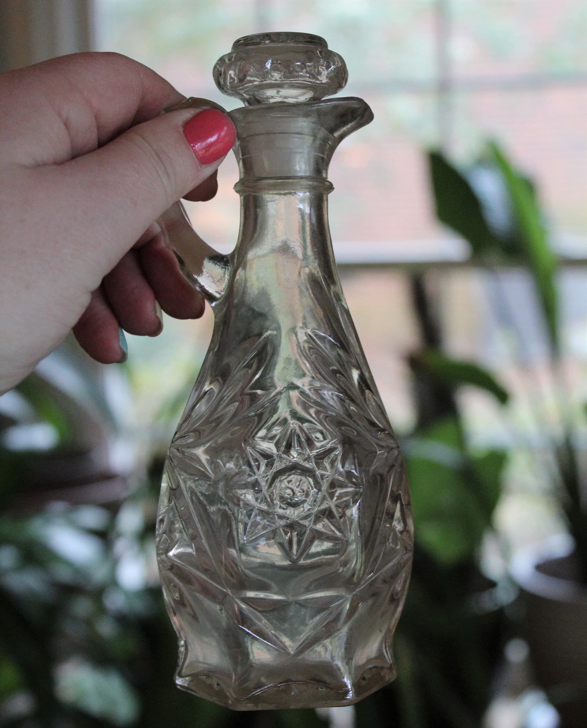 Vintage Libbey Cut Crystal Oil Bottle 1960s - image 4