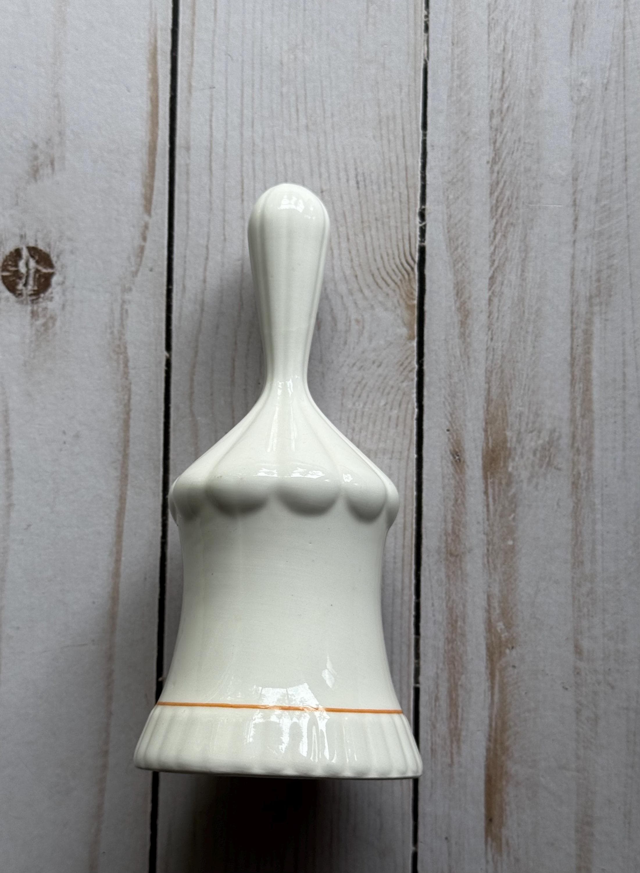 Vintage Carowinds Souvenir Ceramic Big Top Tent Shaped Bell 1980s - image 4