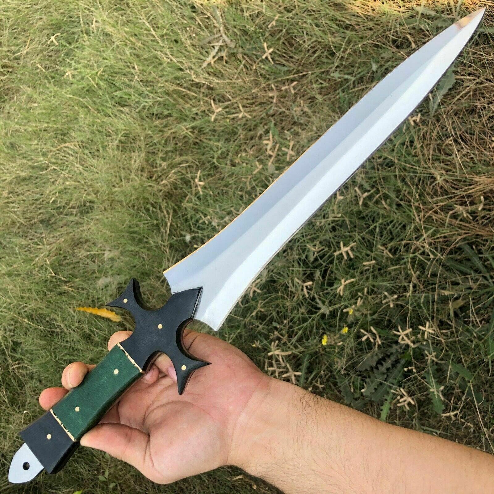 Handmade D2 Steel Skinner Dagger, Bushcraft Hunting Knife with Micarta Handle & Leather Sheath, Craftsman Forged Blade - image 3