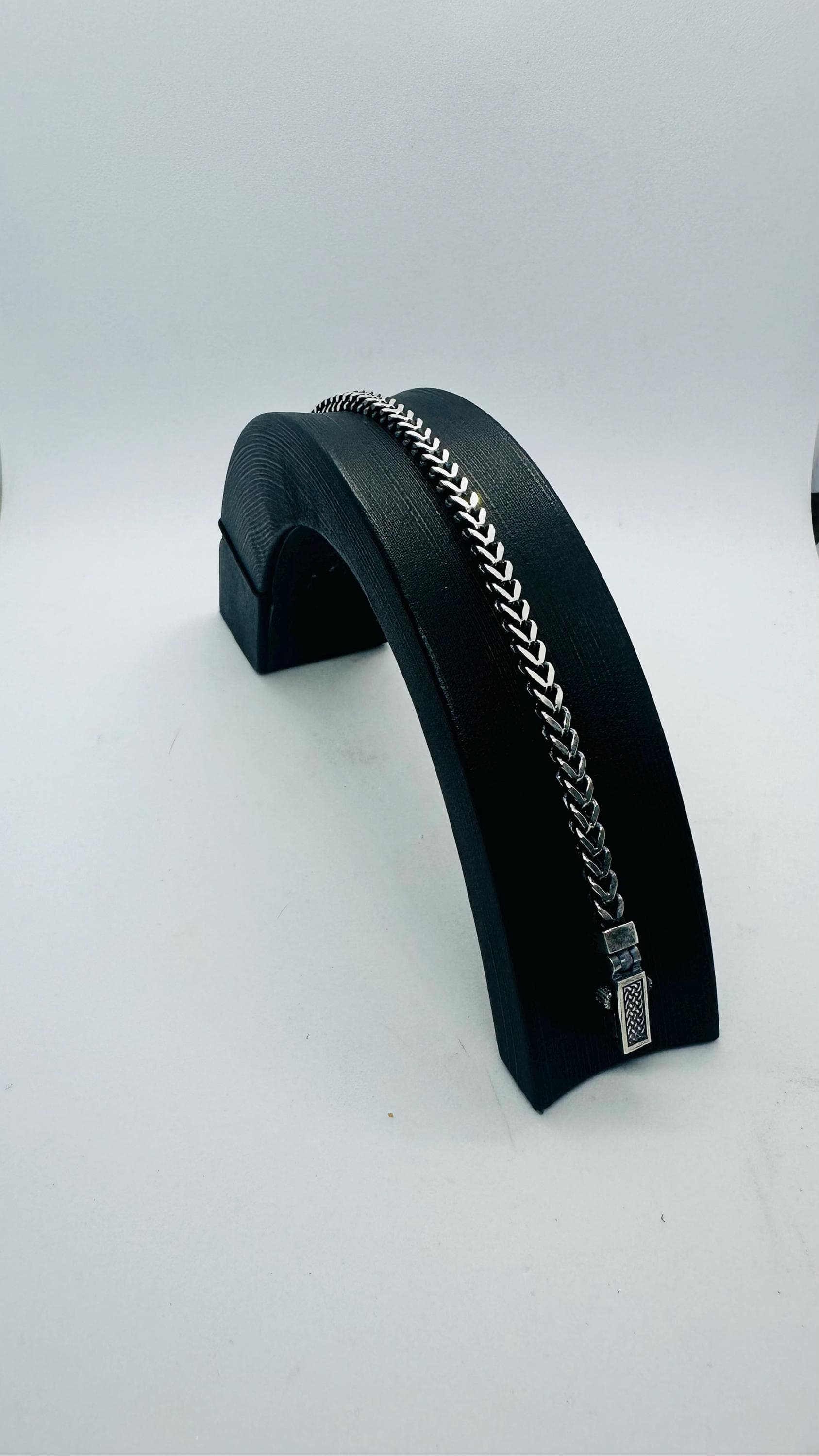 925 Silver Chevron Bracelet for Men – Minimalist Chain, Fathers Day Gift - image 5
