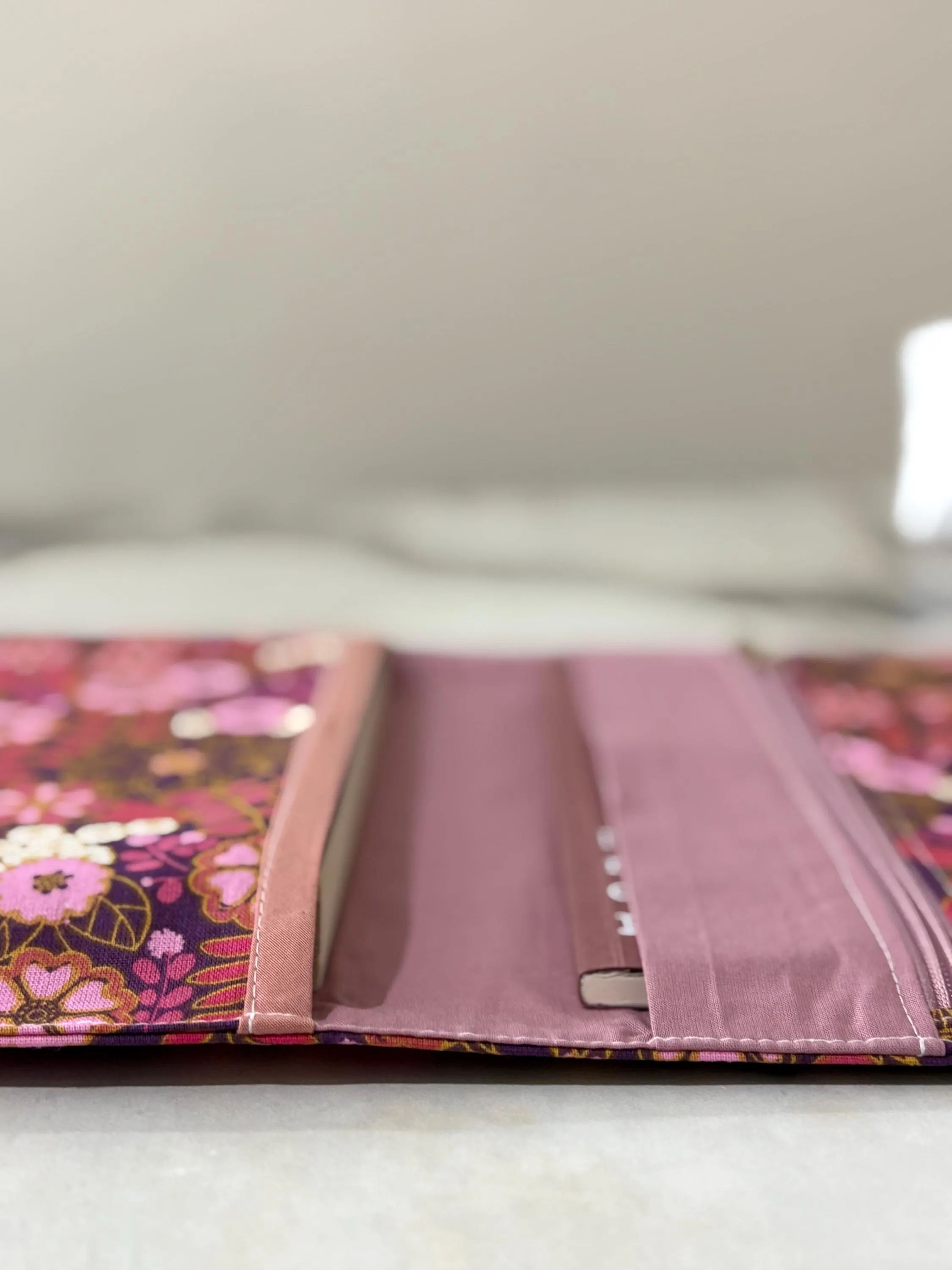 Floral Fabric Book Sleeve A5 Planner-Journal Case & Pen Holder - image 4