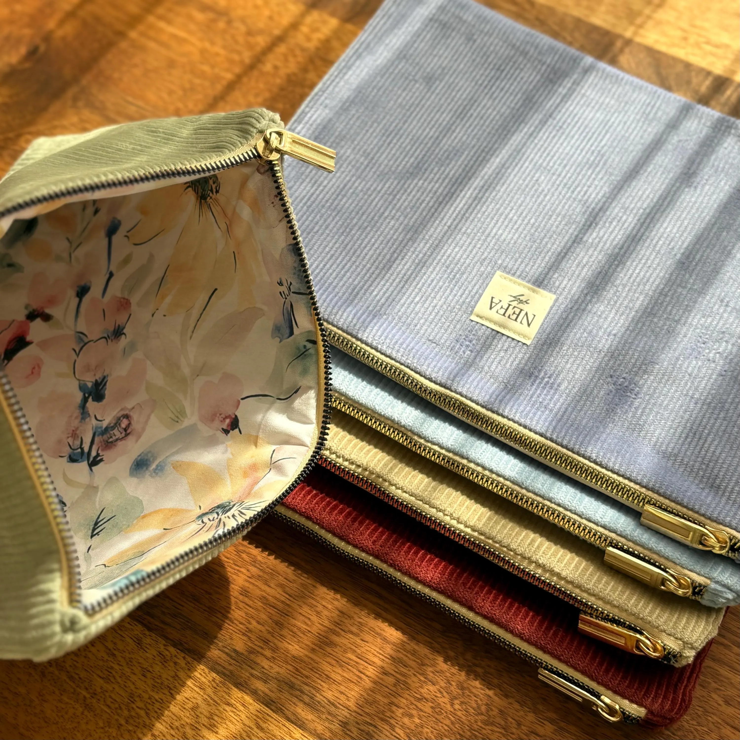 Corduroy Tablet Sleeve with Pocket, Custom iPad Case 11 10.9 inch, Padded Book Bag Organizer, Aesthetic Reader Gift - image 3