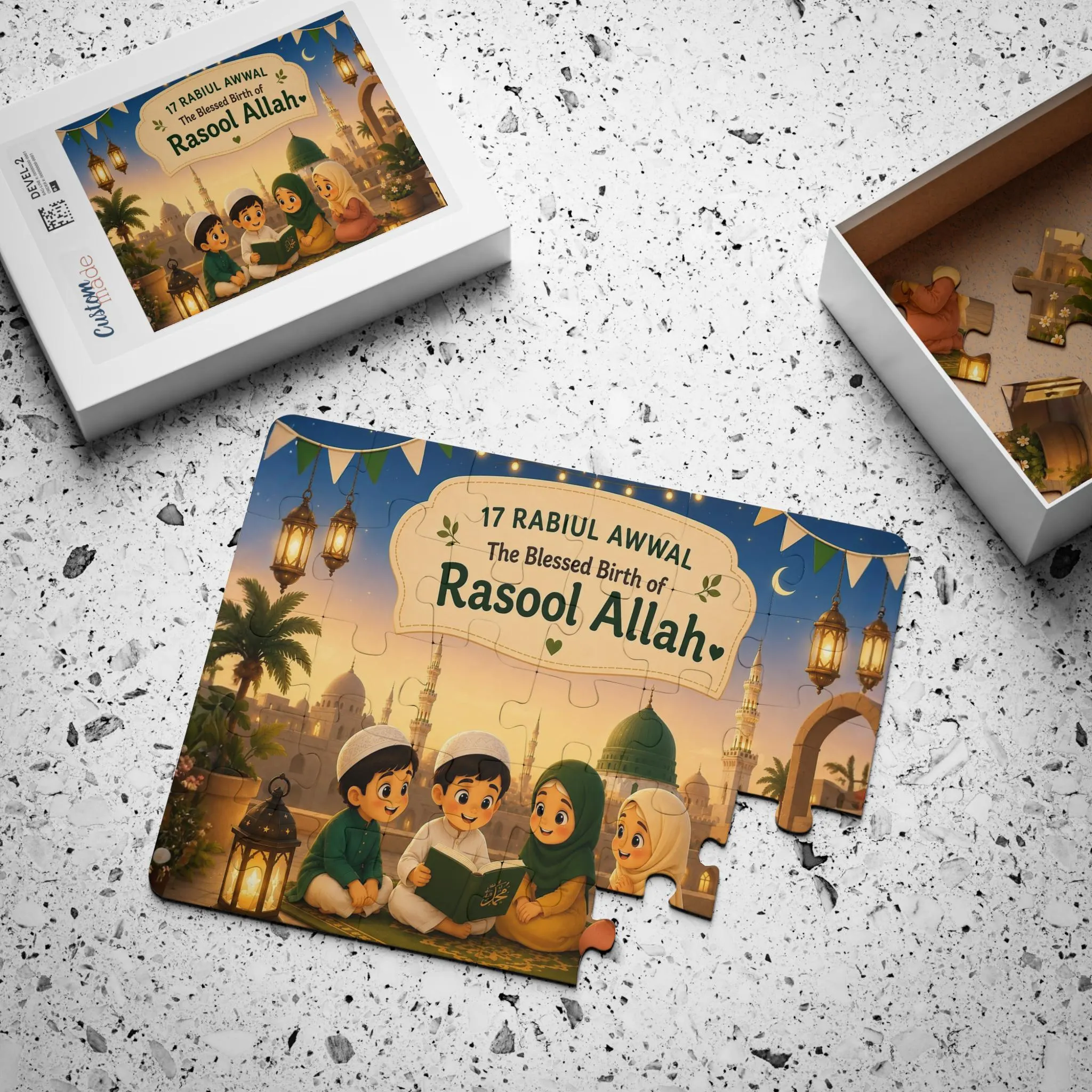 17 Rabi Ul Awwal Kids Puzzle | Shia Islamic Puzzle | Prophet Muhammad | Shia Muslim Kids Gift | 30 Piece Jigsaw - image 3
