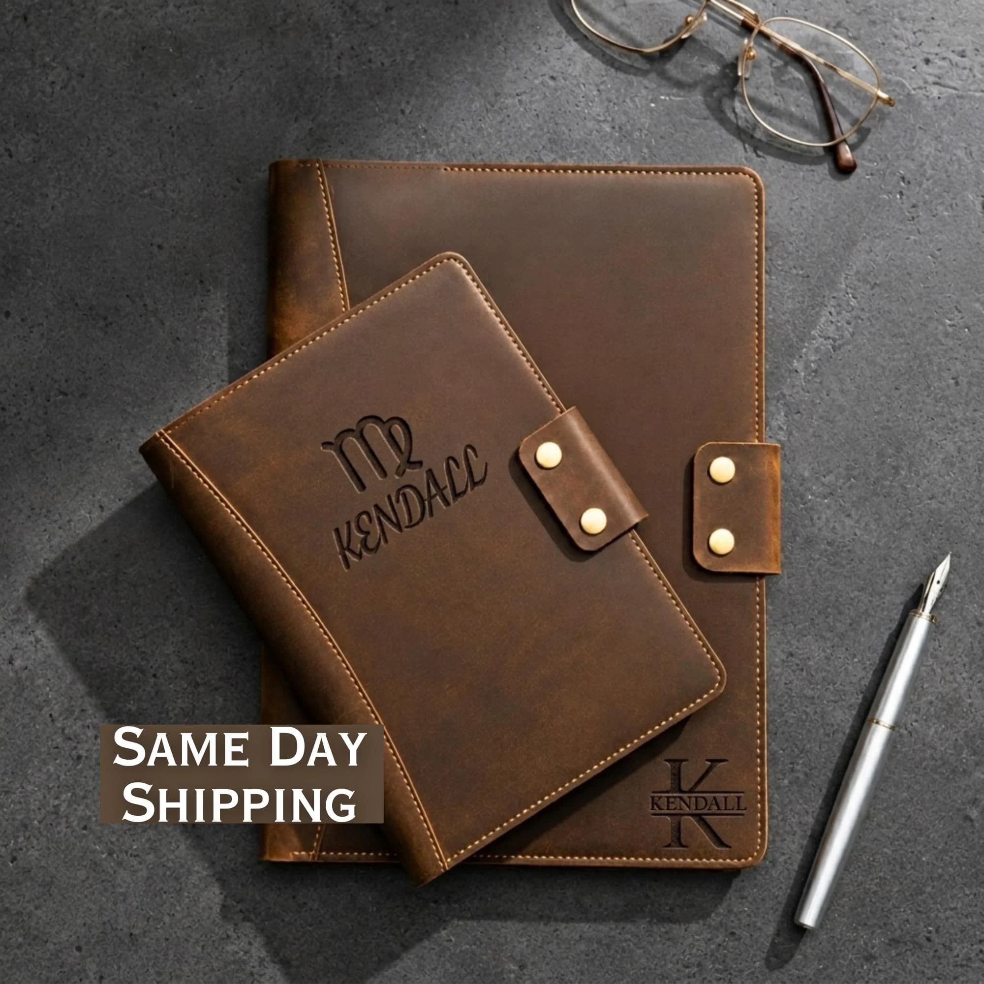Virgo Zodiac Leather Journal, Custom Astrology Notebook for Earth Sign Lovers, Astrology Gift for Virgo Women Men, Virgo Constellation Gift