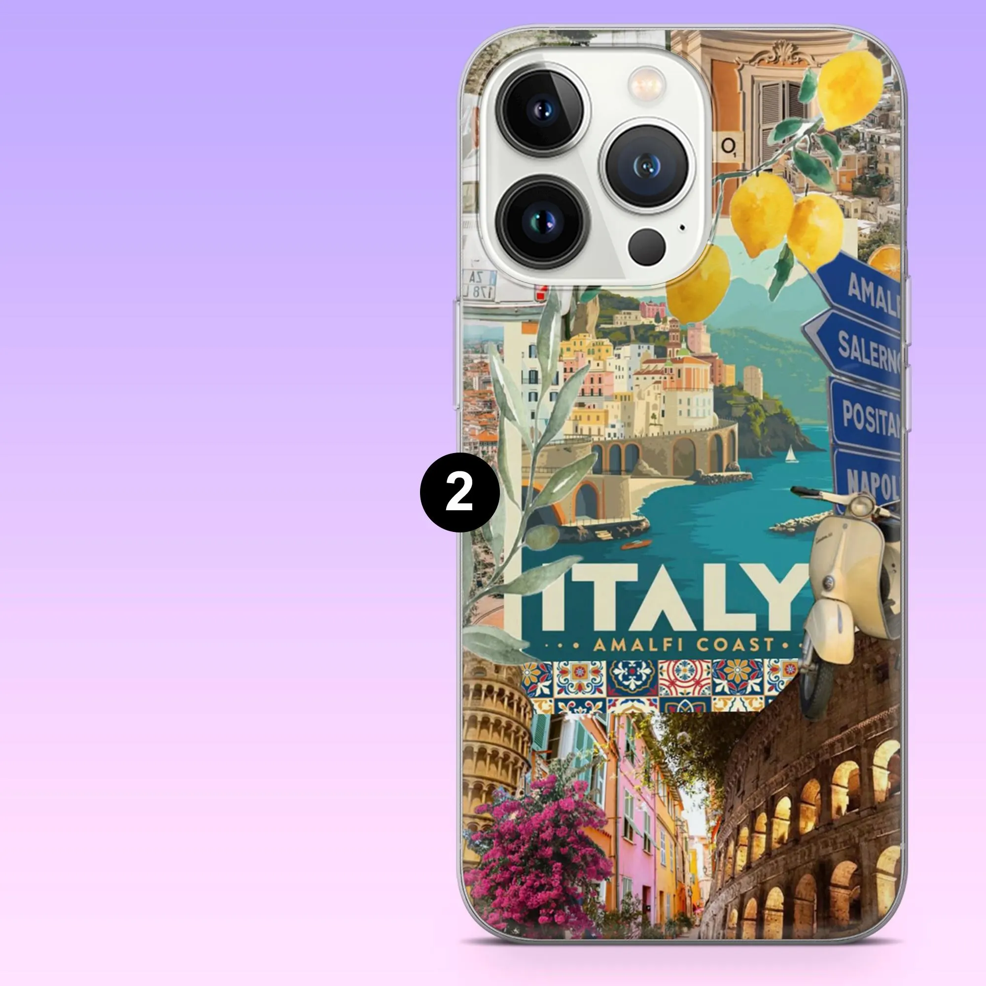 Italy Aesthetic Phone Case Vintage Italy Cover for iPhone 17Pro, 16, 15, 14, 13, 12, Samsung S25, S24, S23Fe, A16, A26, A56, Pixel 10, 9Pro - image 4
