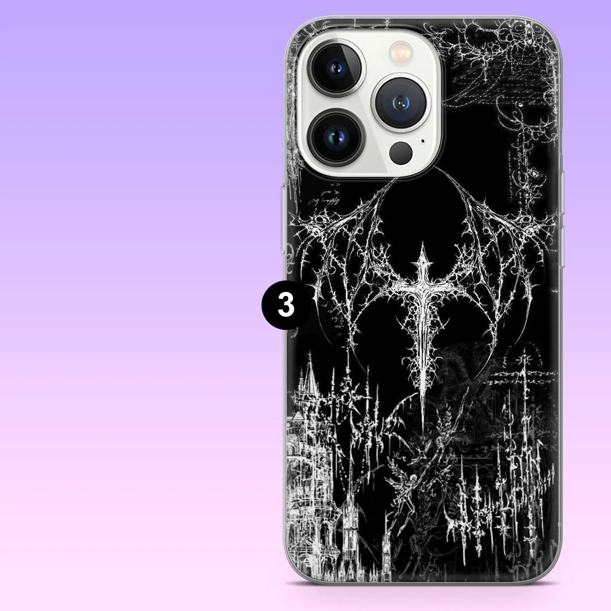 Gothic Sigil Phone Case Cybersigilism Cover for iPhone 17Pro, 16, 15, 14, 13, 12, Samsung S25, S24, S23, S22, A16, A26, A56, Pixel 10, 9Pro - image 4