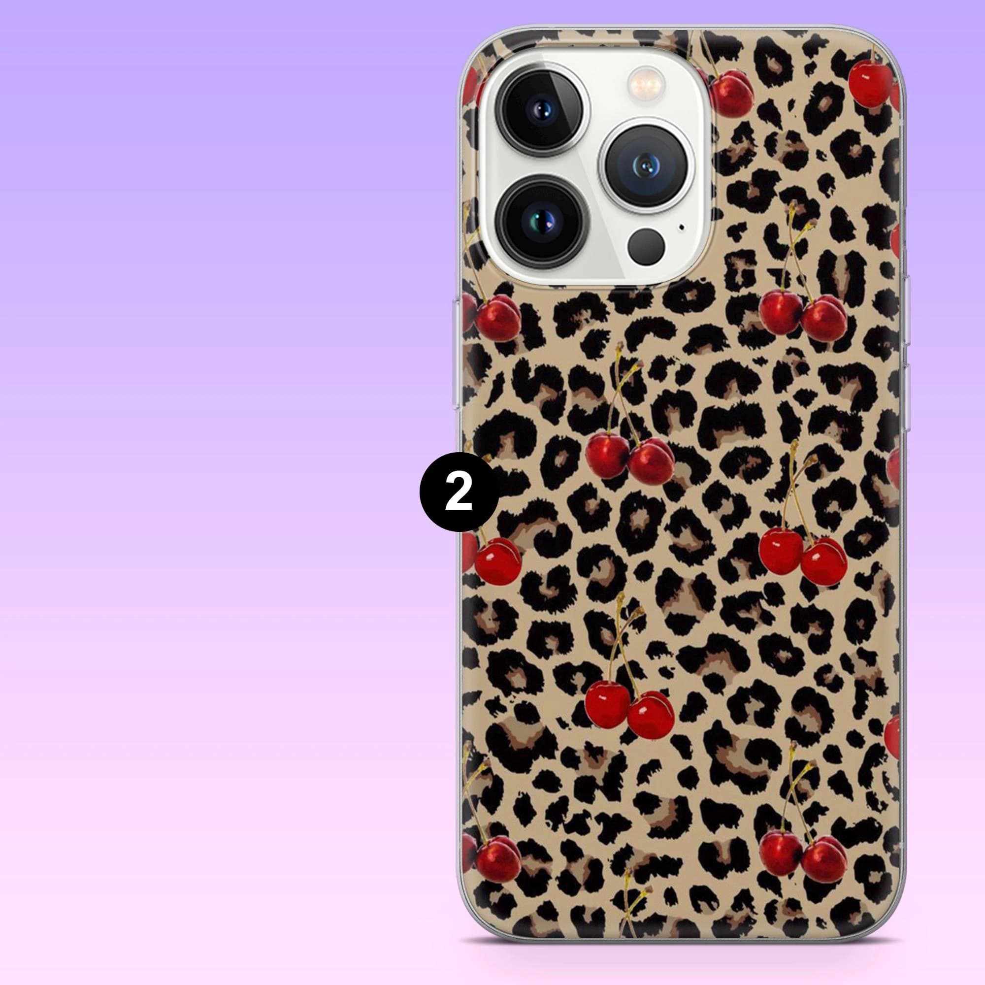 Leopard Cherry Phone Case Coquette Y2K Cover for iPhone 17Pro, 16, 15, 14, 13, 12, Samsung S26, S25, S24, S23Fe, A16, A56, Pixel 10, 9Pro - image 4