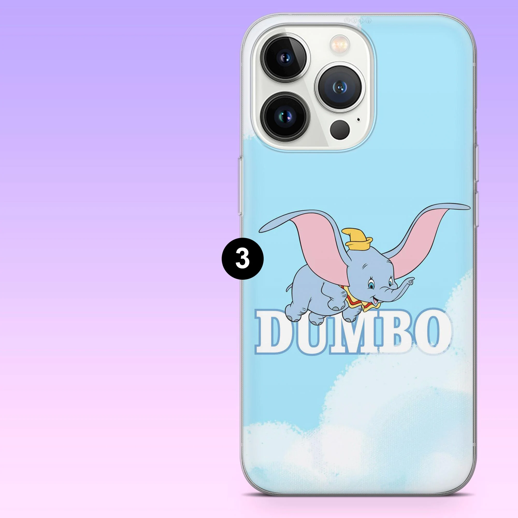 Dumbo Phone Case Cute Disney Elephant Cover for iPhone 17Pro, 16, 15, 14, 13, 12, Samsung S26, S25, S24, S23Fe, A16, A56, Pixel 10, 9Pro - image 5